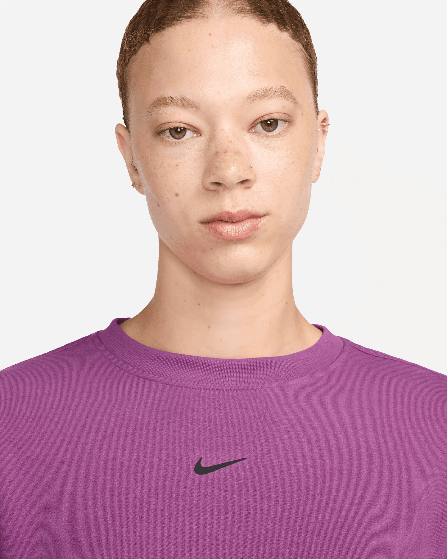 Felpa training NIKE ONE DRI FIT W - Viola - 2 | Cisalfa Sport