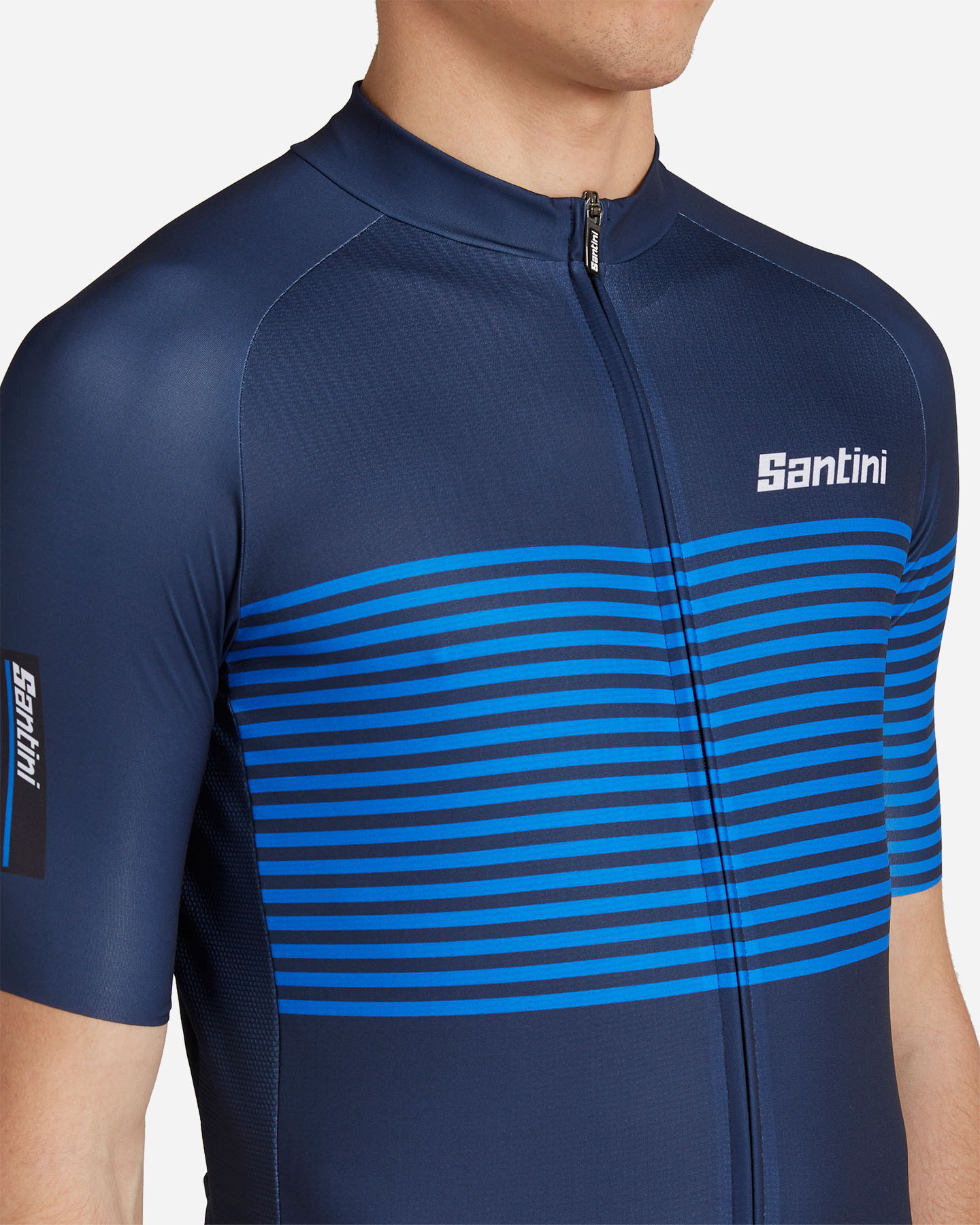 Maglia ciclismo SANTINI RACING KARMAEVO M - Blu - 4 | Cisalfa Sport