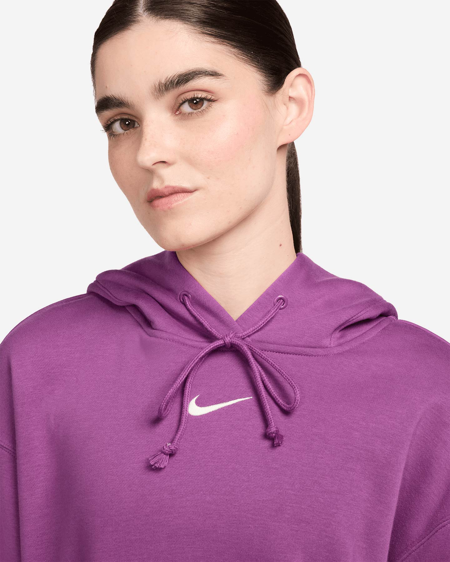 Felpa NIKE PHOENIX OS SMALL LOGO W - Viola - 2 | Cisalfa Sport
