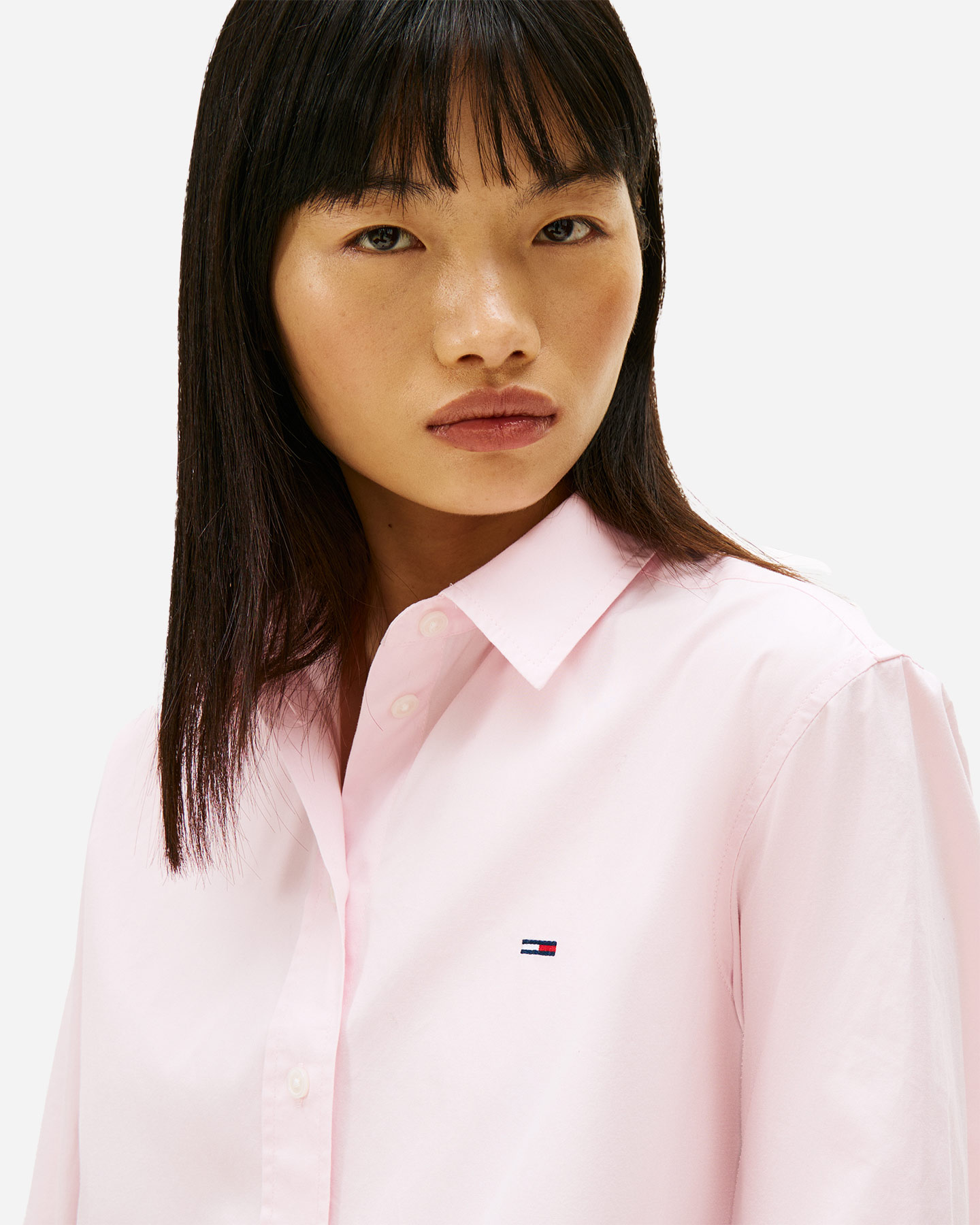 Camicia TOMMY HILFIGER FLAG W - Rosa - 4 | Cisalfa Sport