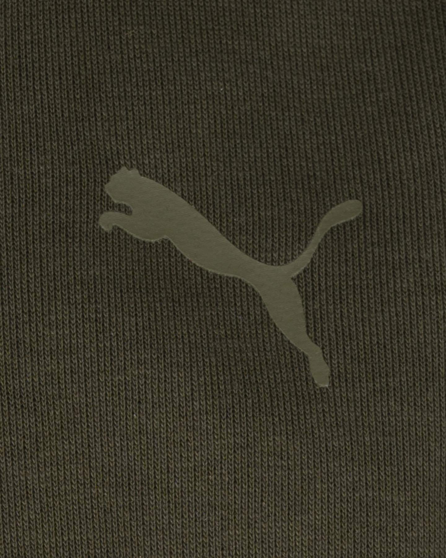 Felpa PUMA BASIC JR - Verde - 2 | Cisalfa Sport
