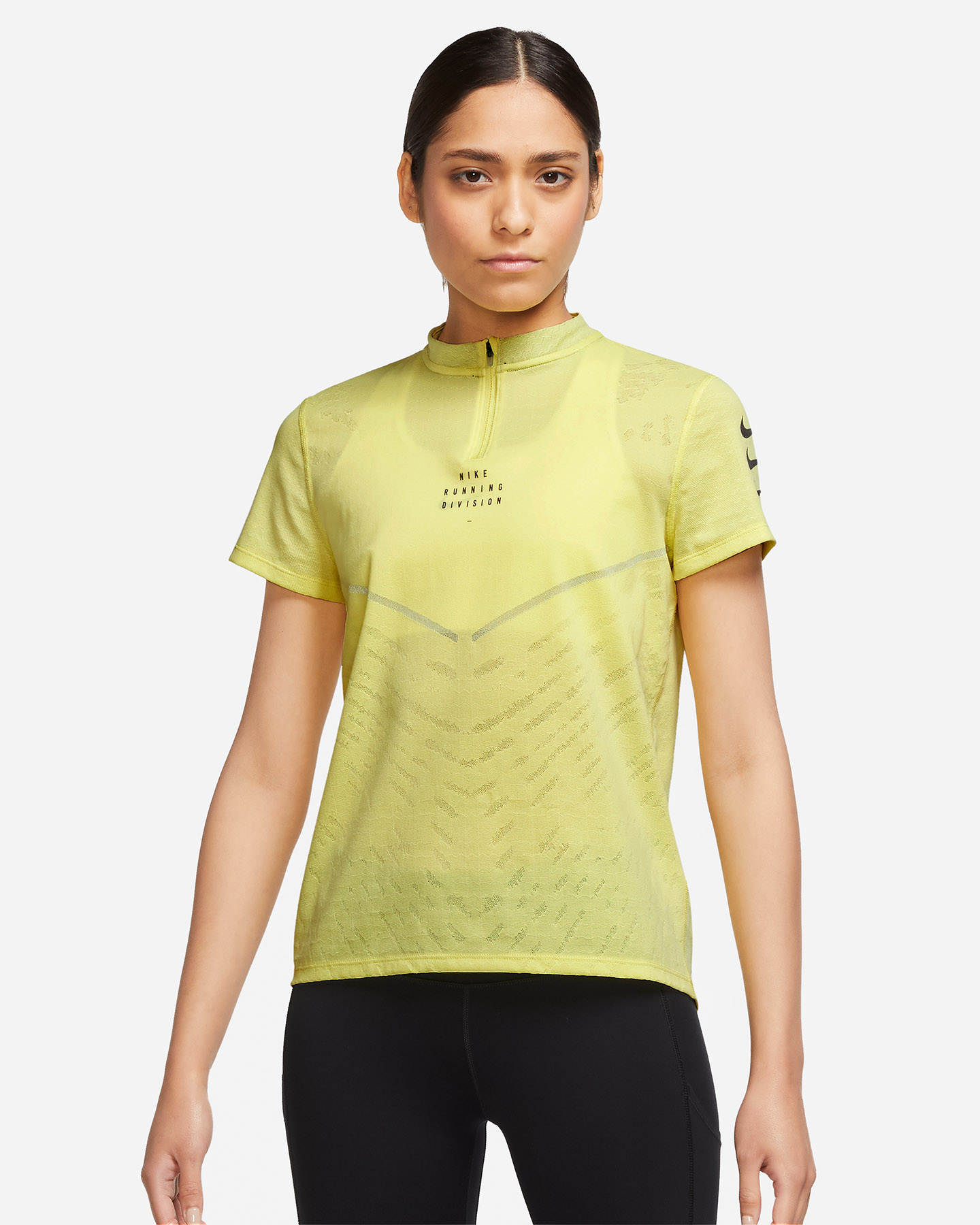 T-shirt running NIKE DRI FIT ADV RUN DIVISION W - Nero - 0 | Cisalfa Sport