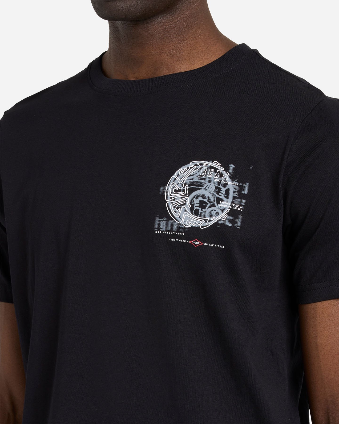 T-shirt BEAR WAVES AFTER WAVES M - Nero - 5 | Cisalfa Sport