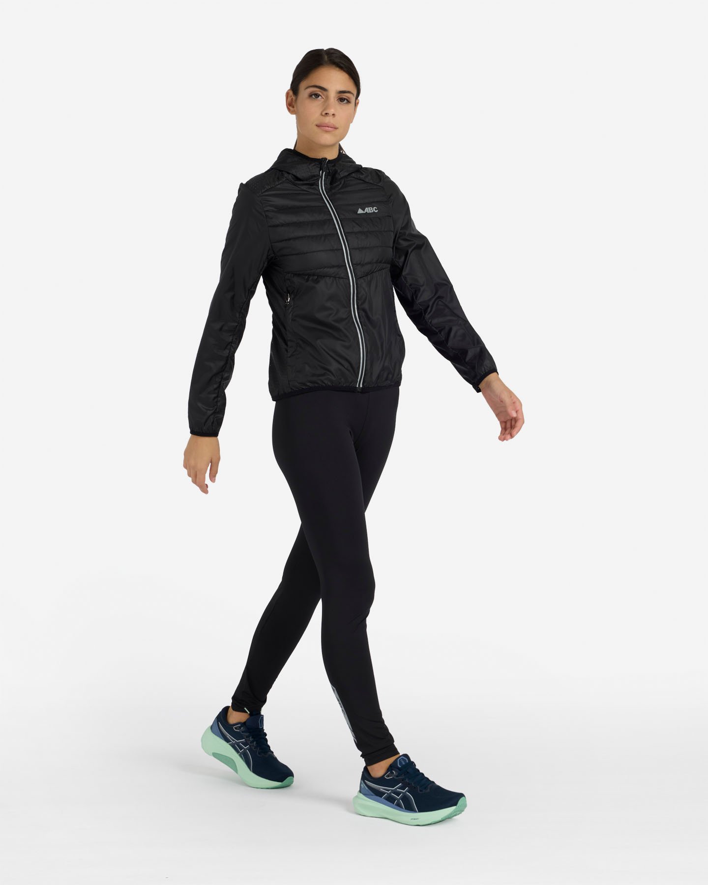 Giacca running ABC TRACK W - Nero - 3 | Cisalfa Sport