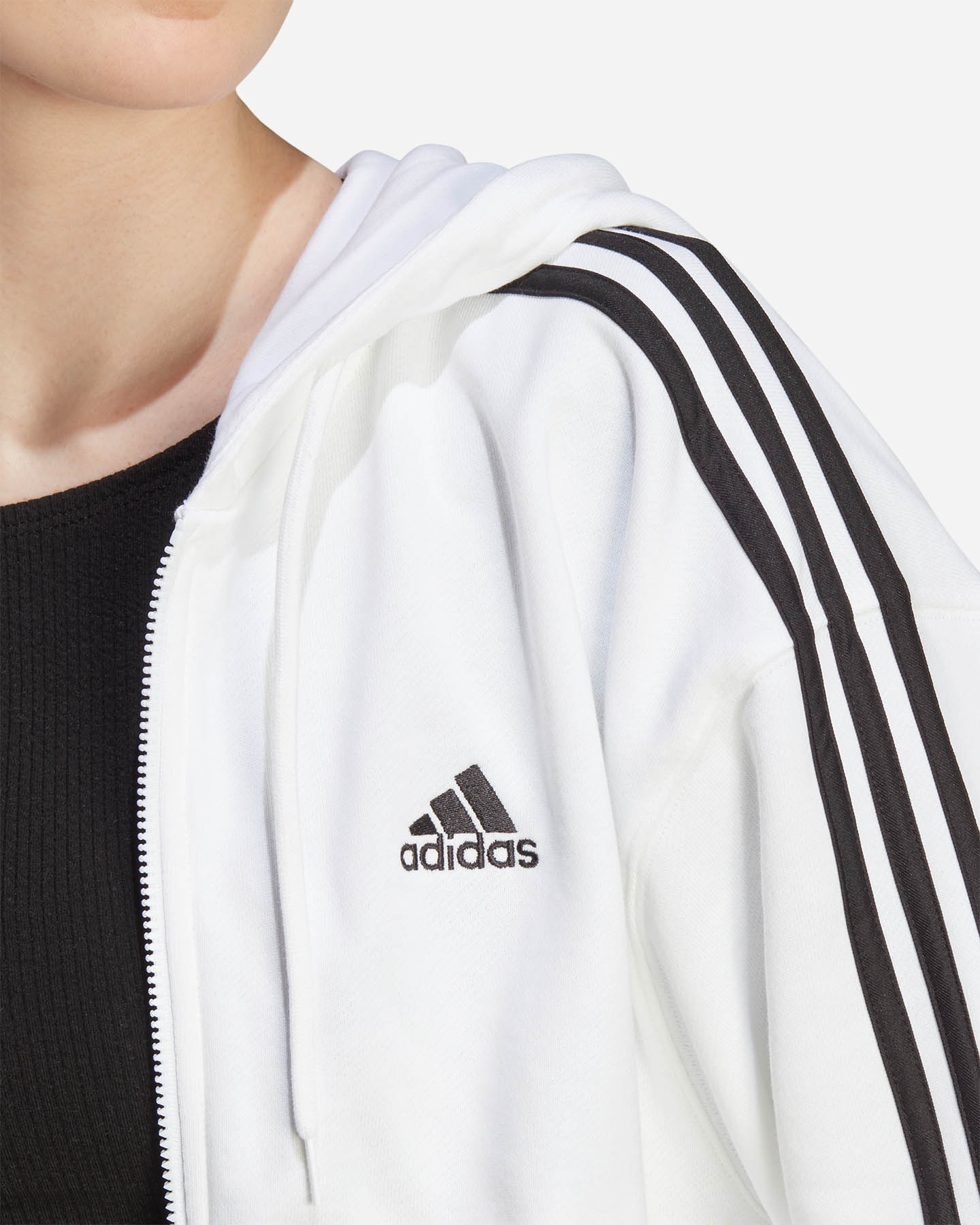 Felpa ADIDAS ESSENTIAL W - Bianco - 4 | Cisalfa Sport