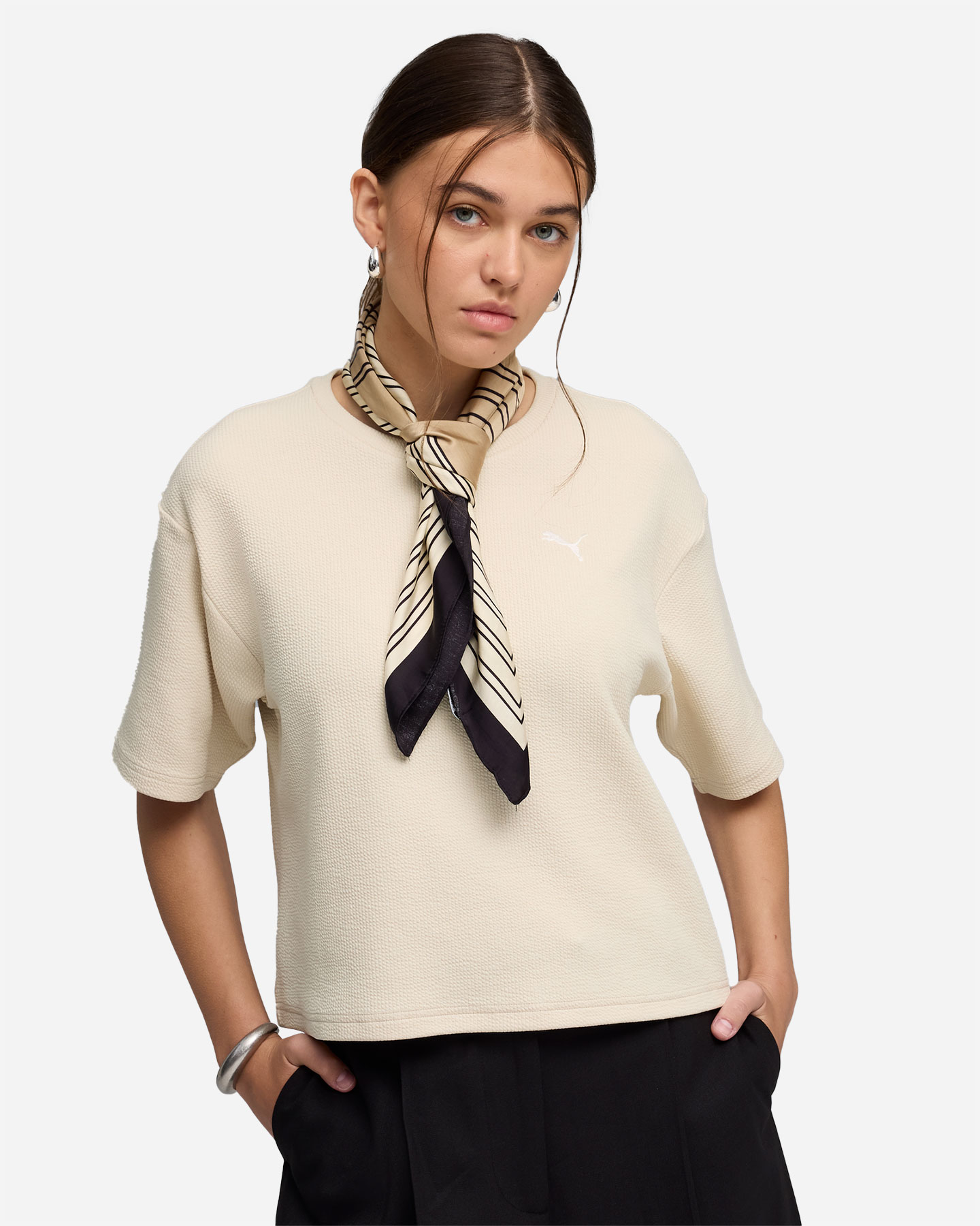 T-shirt PUMA BASIC W - Bianco - 2 | Cisalfa Sport