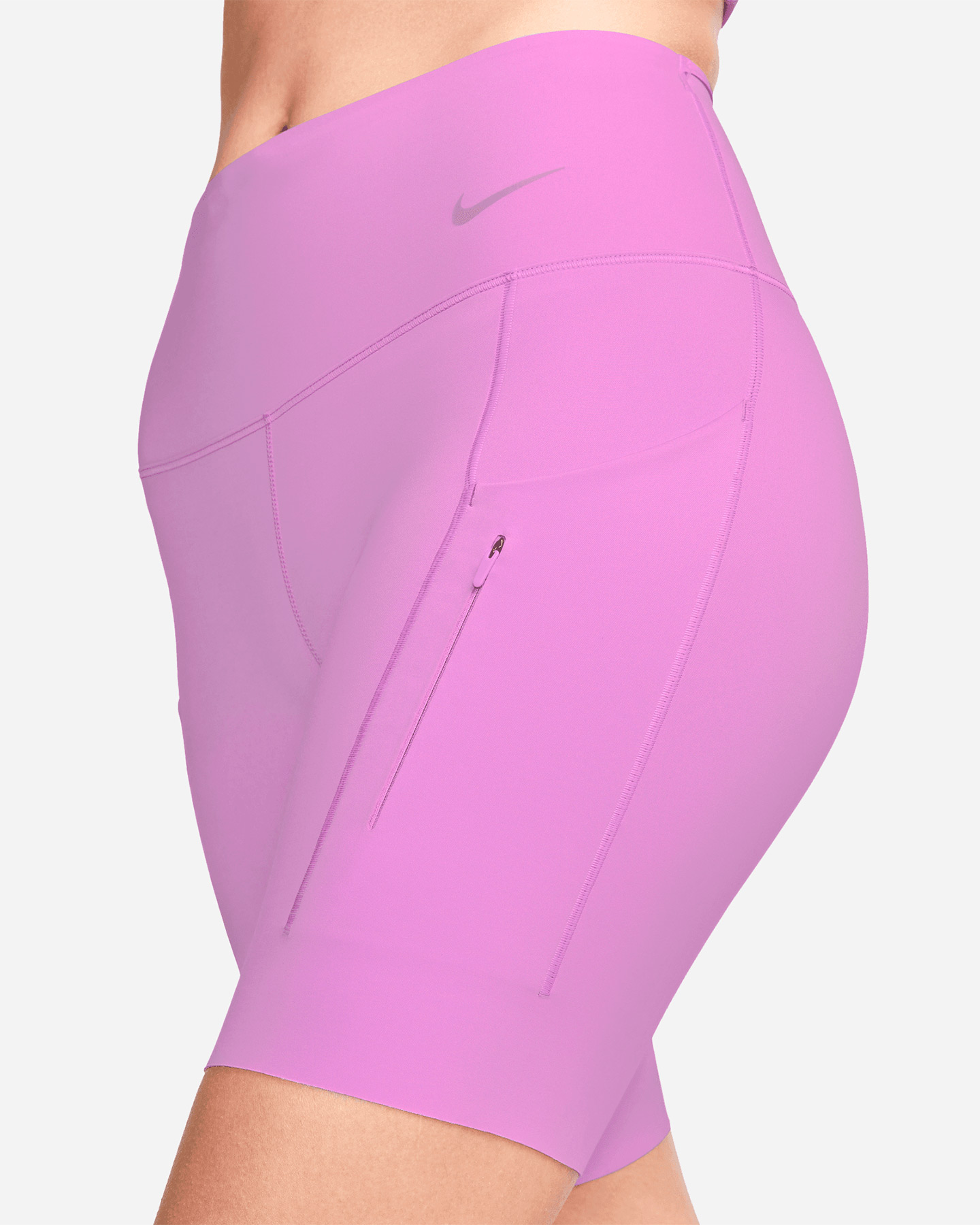 Short running NIKE DRI FIT GO MR 8IN W - Nero - 2 | Cisalfa Sport