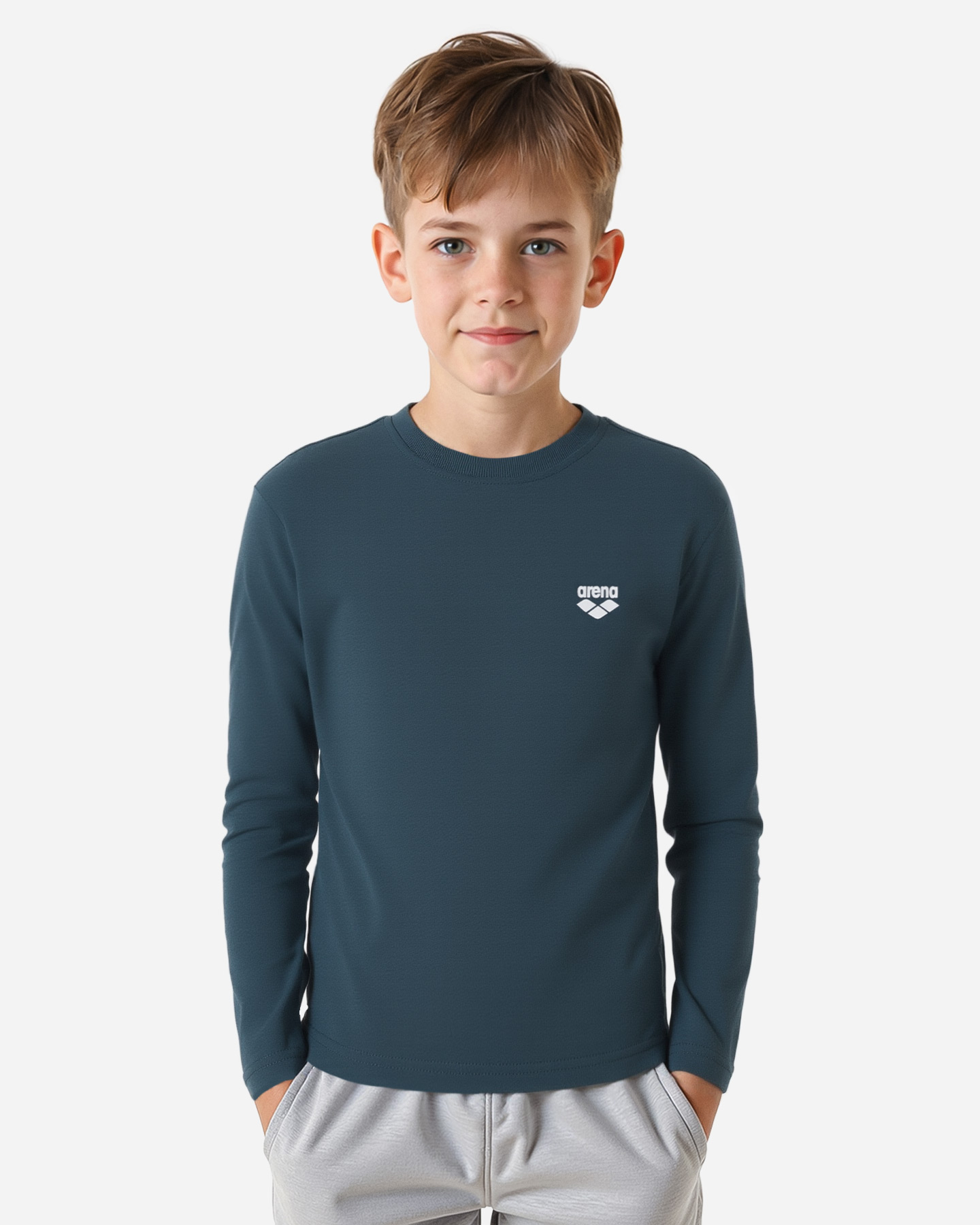 T-shirt ARENA ATHLETIC ESENTIAL JR - Blu - 2 | Cisalfa Sport