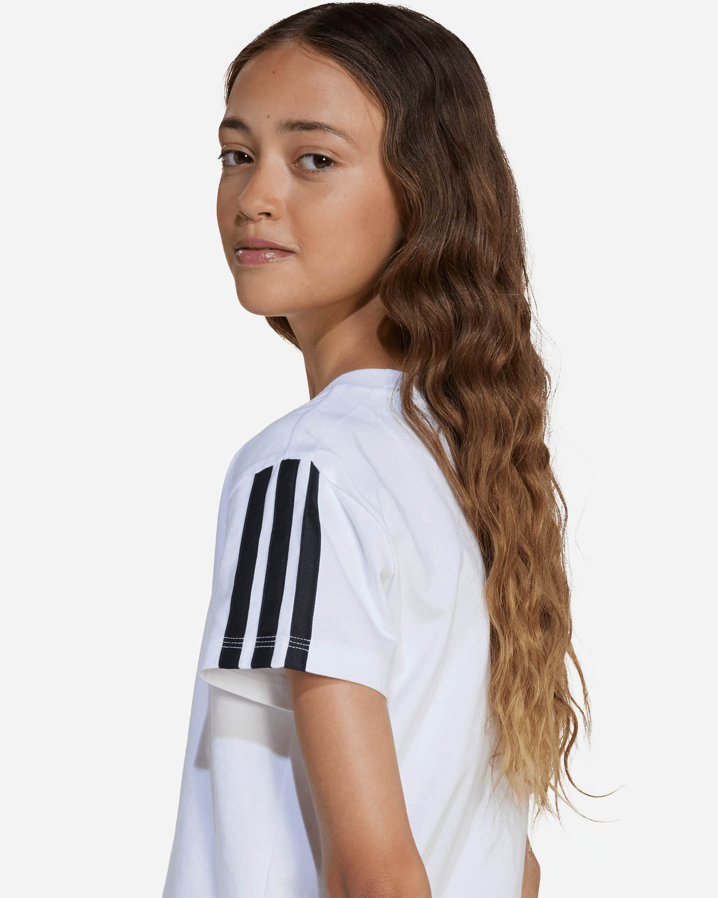 T-shirt ADIDAS 3STRIPES JR - Bianco - 4 | Cisalfa Sport