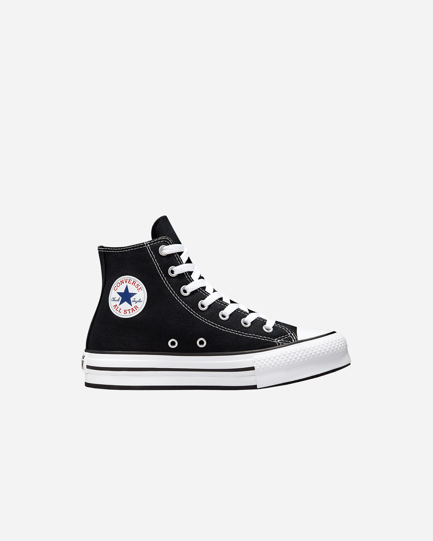 Scarpe sneakers CONVERSE CHUCK TAYLOR ALL STAR EVA LIFT PLAT GS JR - Nero - 0 | Cisalfa Sport