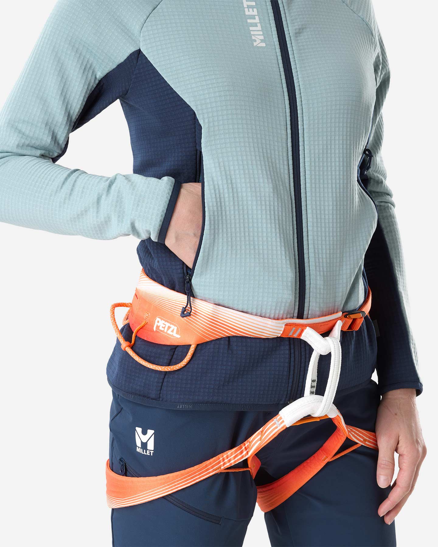 Pile MILLET KAMET GRID W - Azzurro - 3 | Cisalfa Sport