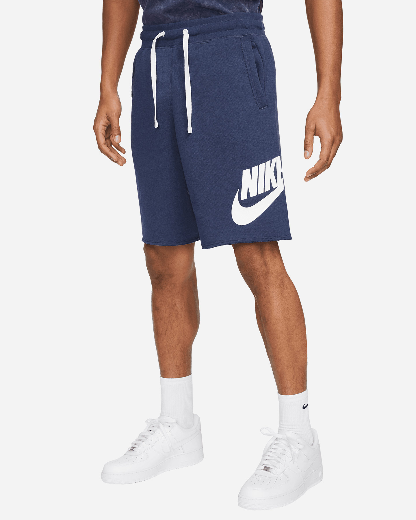 Pantaloncini NIKE ALUMNI BIG LOGO RAW CUT M - Blu - 0 | Cisalfa Sport