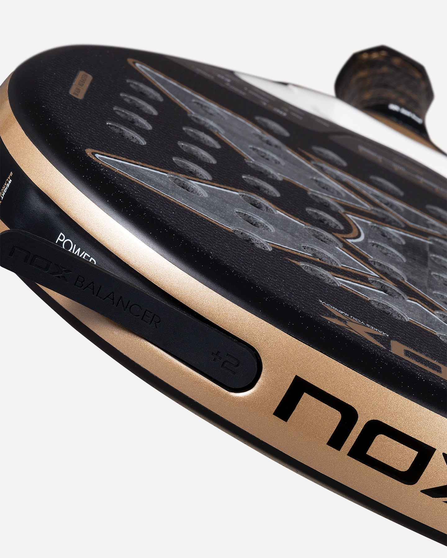 Racchetta padel performance NOX AT10 LUXURY GENIUS 18K ALUM 2026 BY AGUSTIN  - Bianco - 4 | Cisalfa Sport