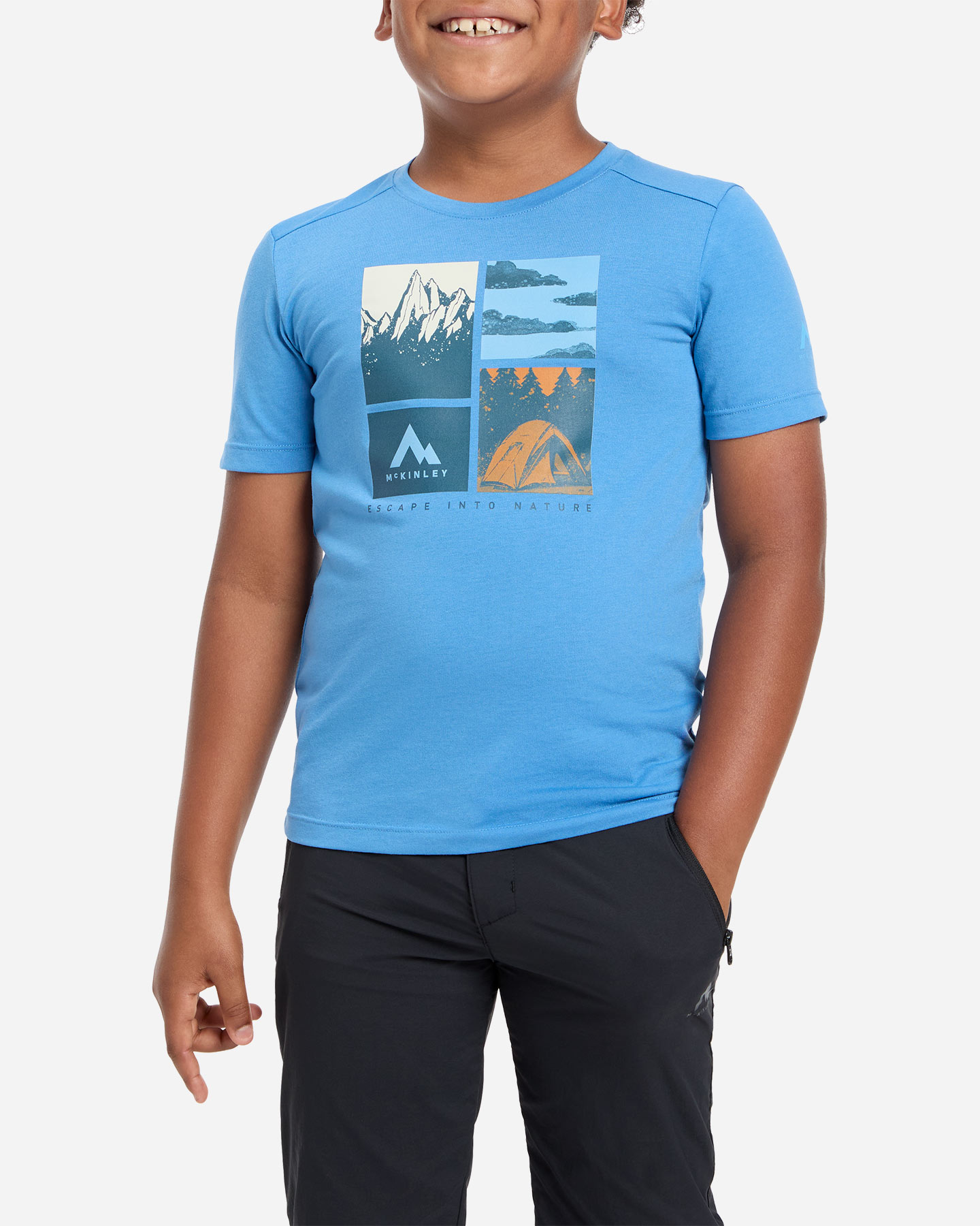 T-shirt MCKINLEY ELLIS III JR - Blu - 1 | Cisalfa Sport