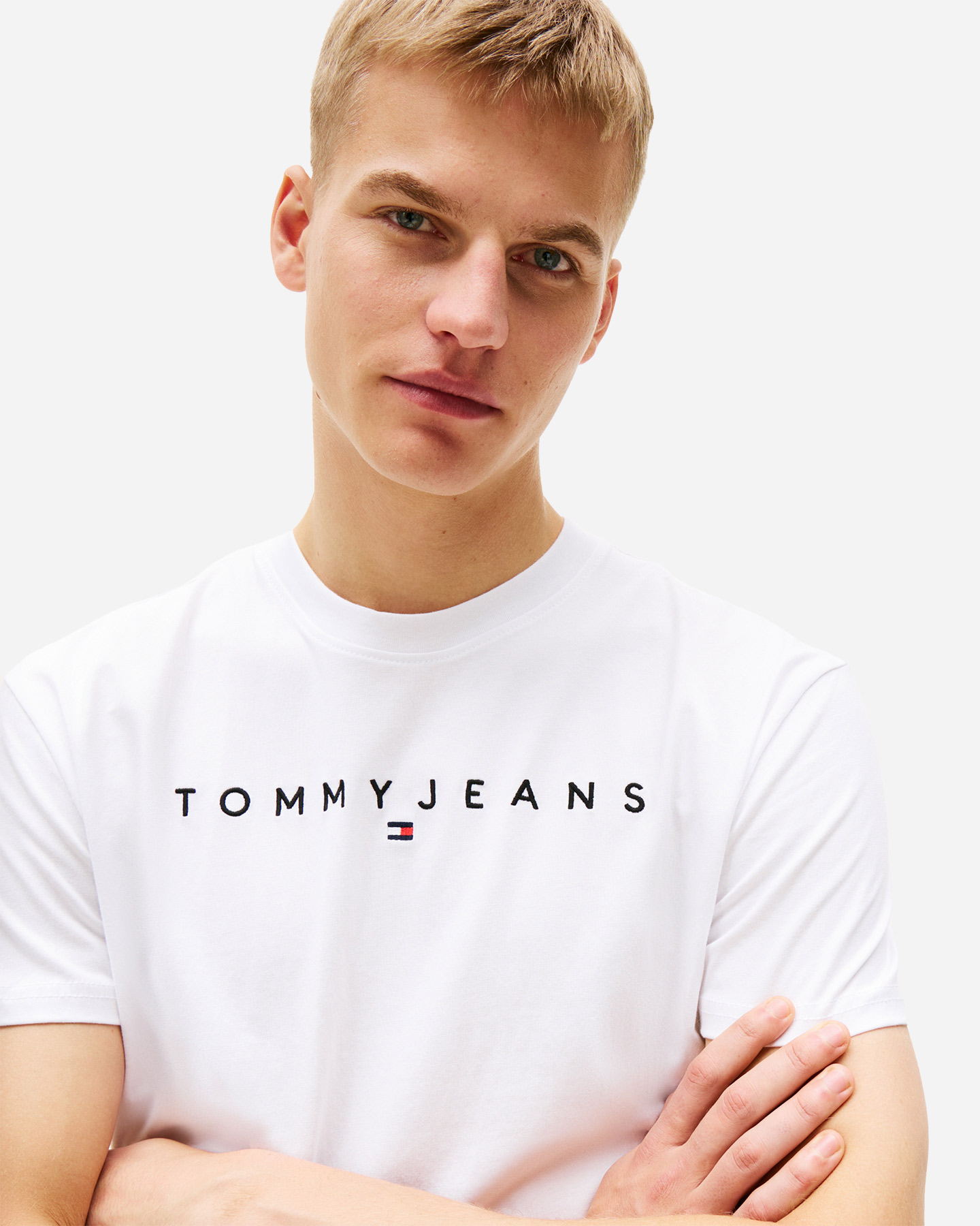 T-shirt TOMMY HILFIGER LINEAR LOGO M - Bianco - 5 | Cisalfa Sport