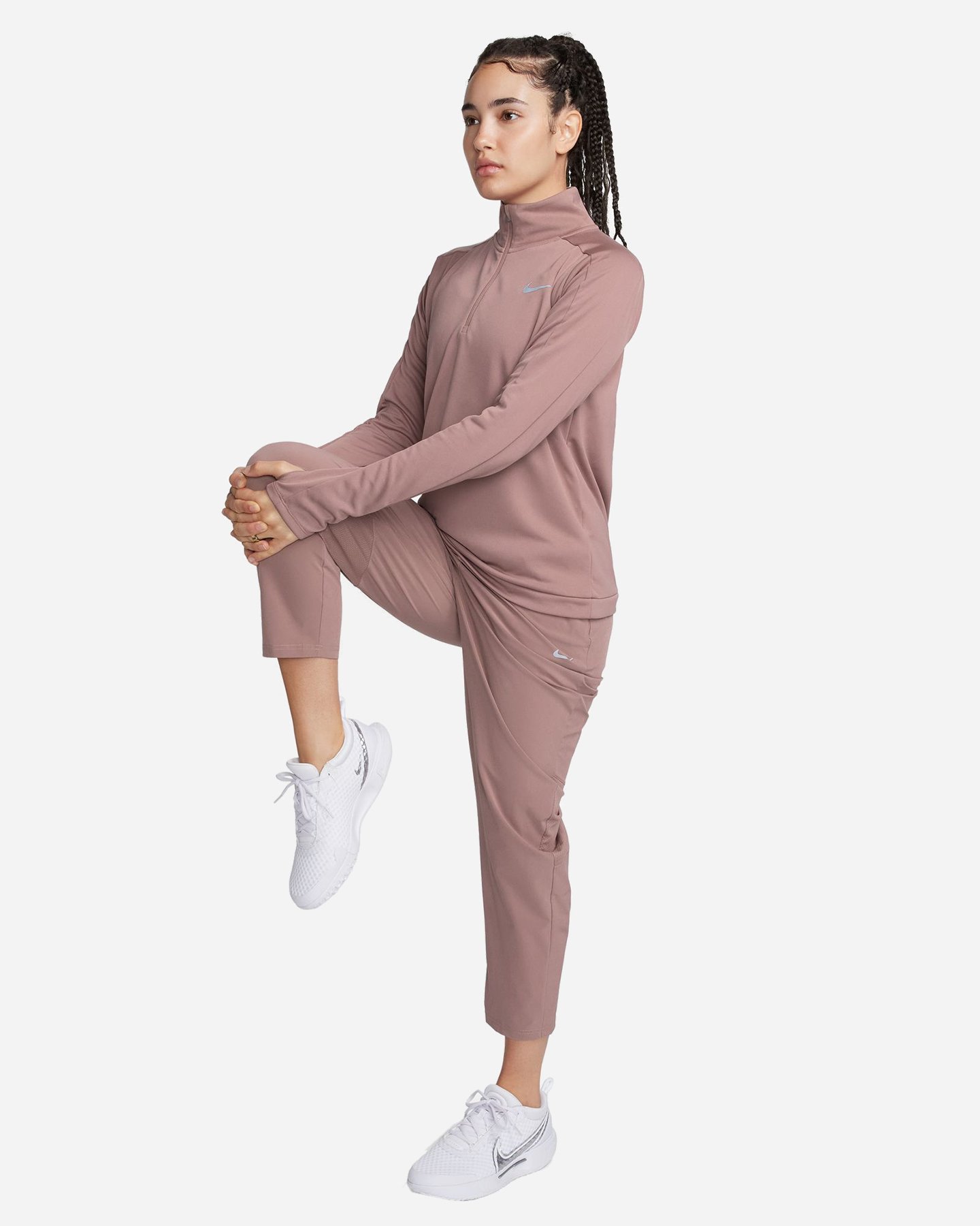 Maglia running NIKE PACER W - Rosa - 2 | Cisalfa Sport