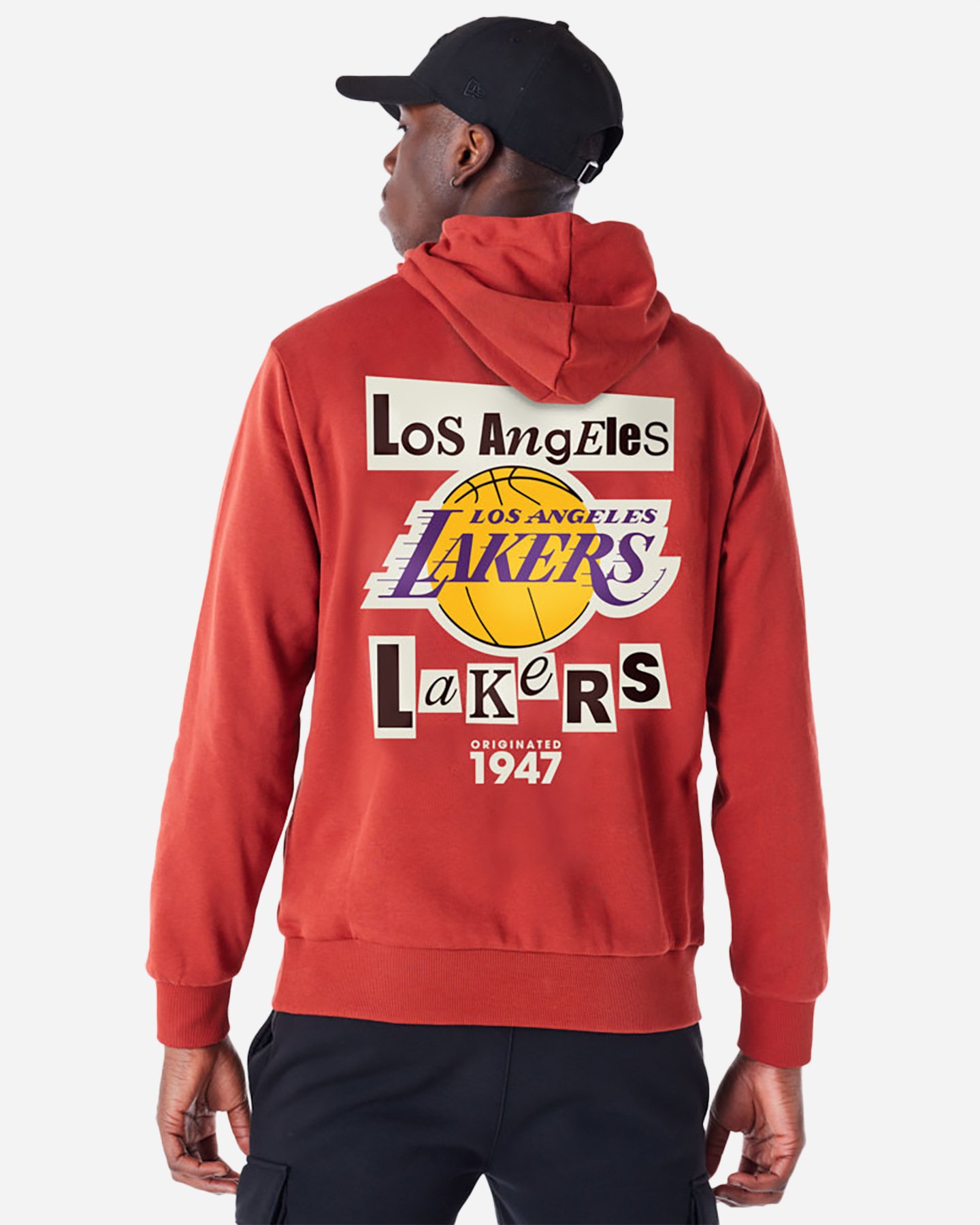Abbigliamento basket NEW ERA 9FORTY NEWSPAPER LAKERS M - Rosso - 1 | Cisalfa Sport