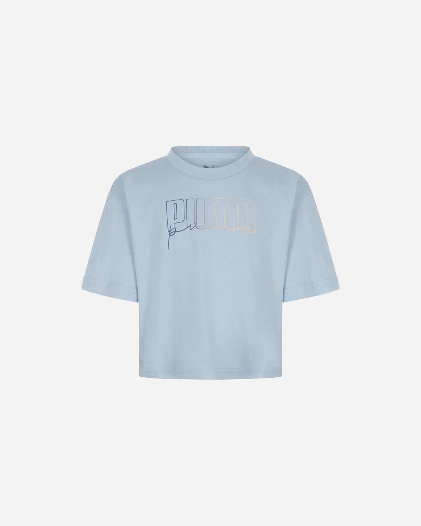 T-shirt PUMA CROP JR - Azzurro - 0 | Cisalfa Sport