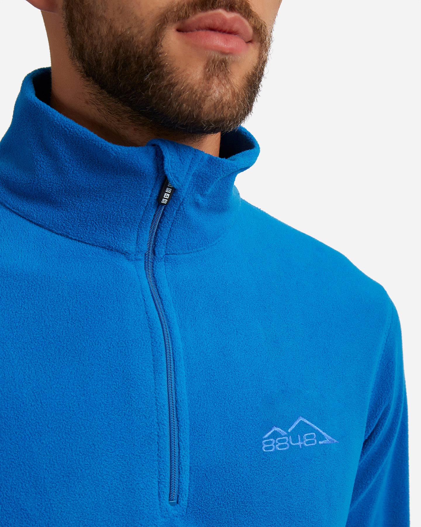 Micropile 8848 HALF ZIP M - Blu - 4 | Cisalfa Sport