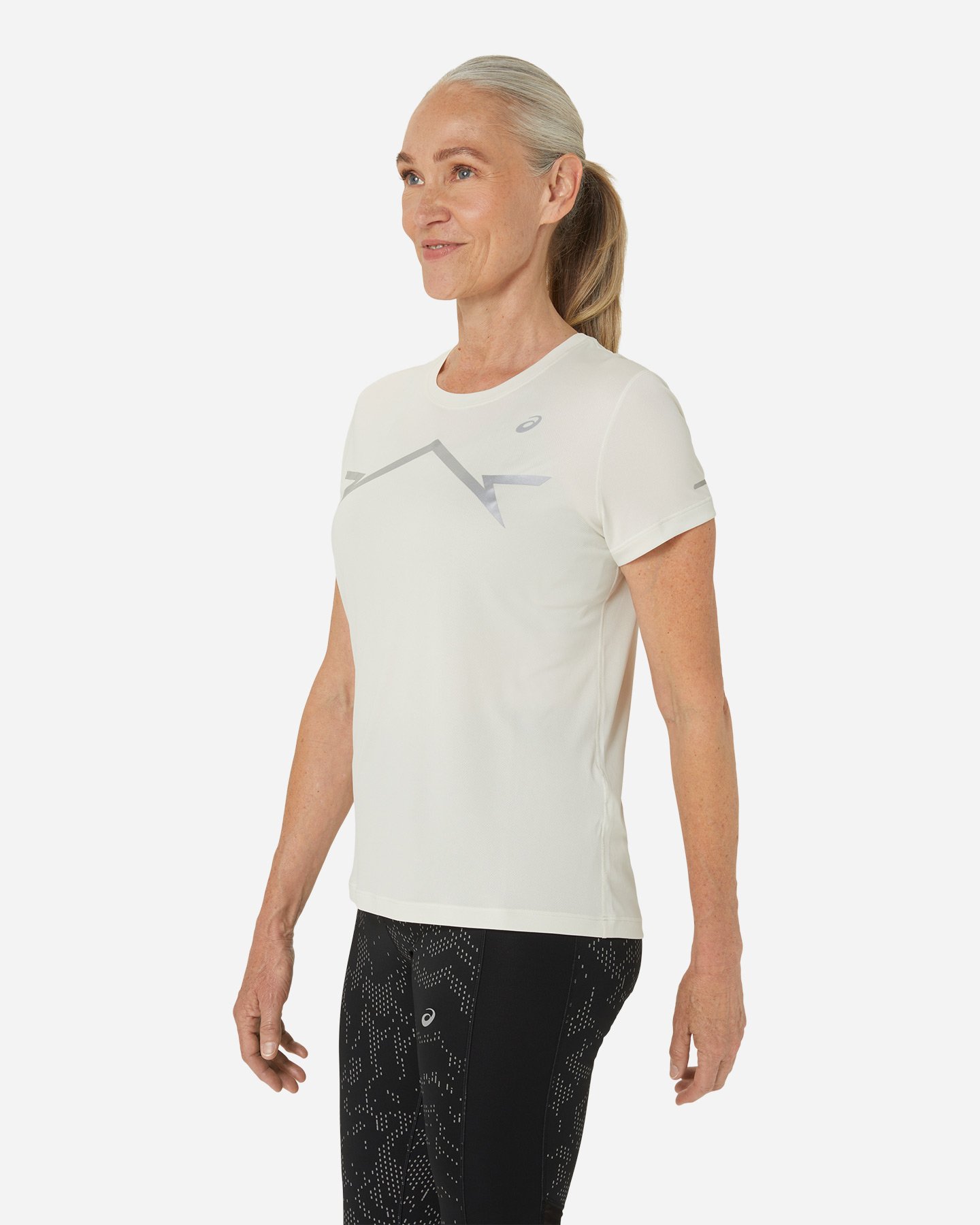 T-shirt running ASICS LITE-SHOW W - Bianco - 2 | Cisalfa Sport