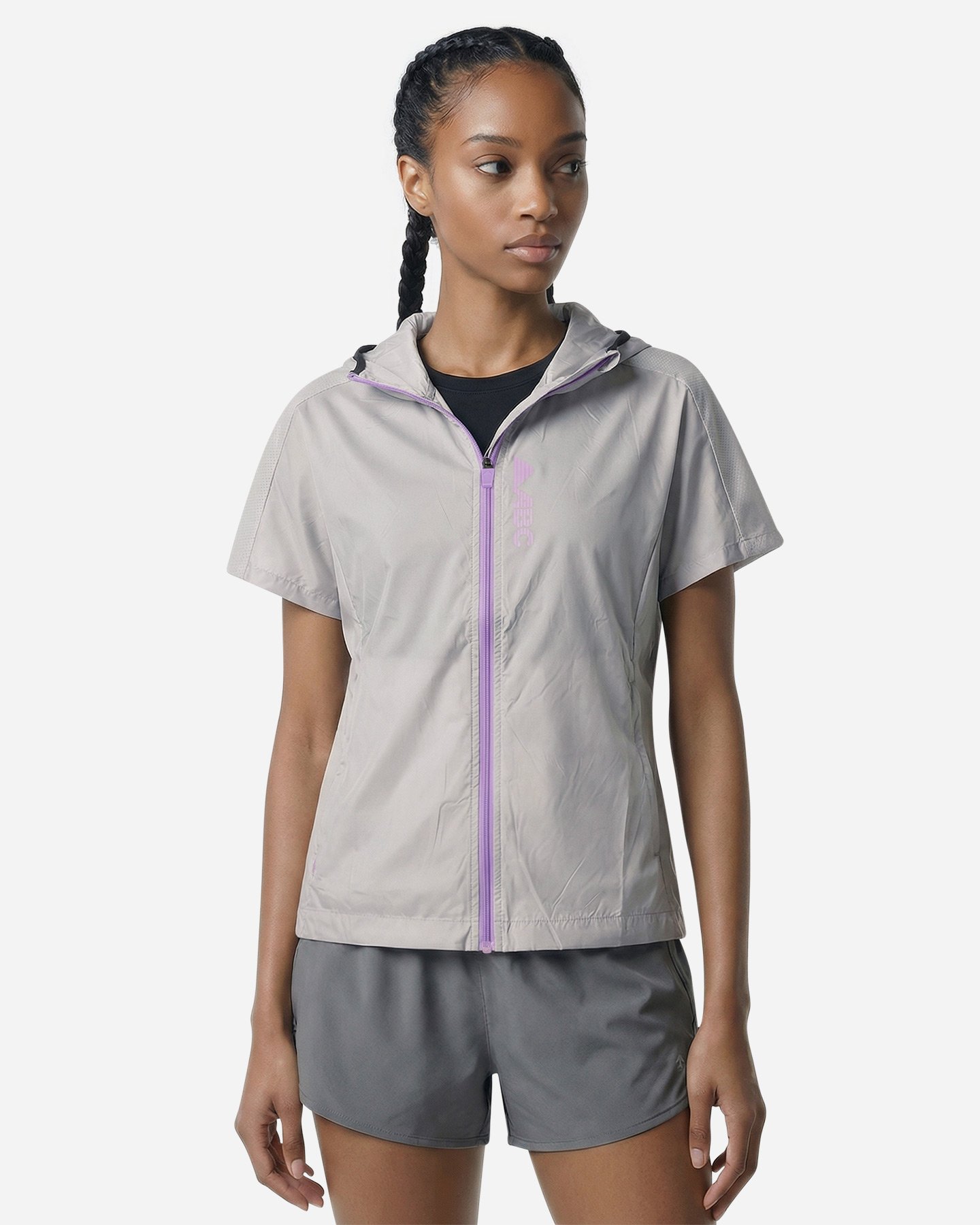 Giacca running ABC TECH W - Grigio - 2 | Cisalfa Sport