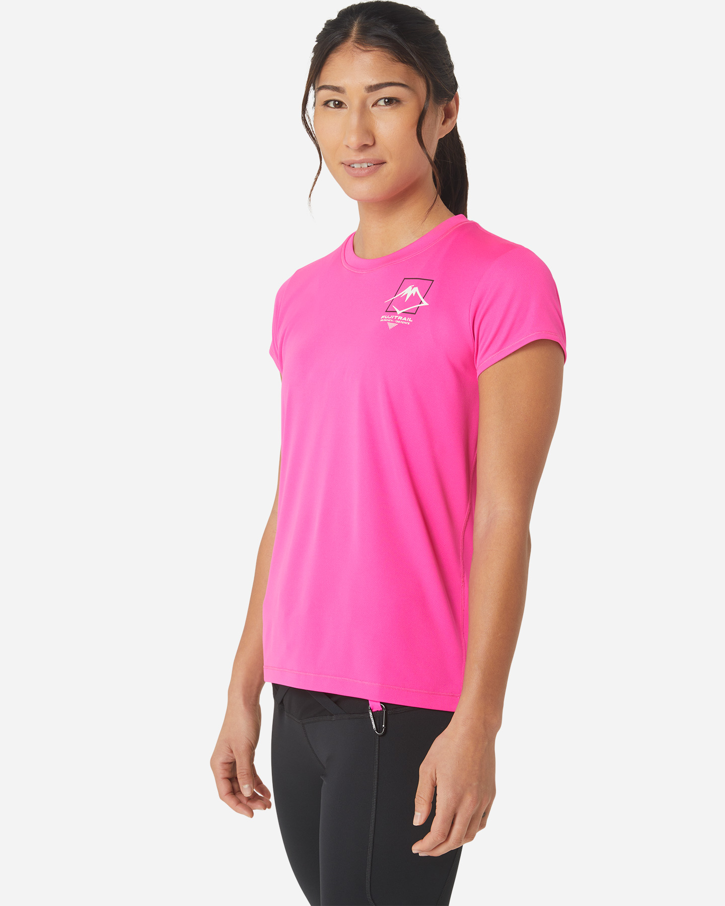 T-shirt running ASICS FUJITRAIL LOGO W - Rosa - 2 | Cisalfa Sport