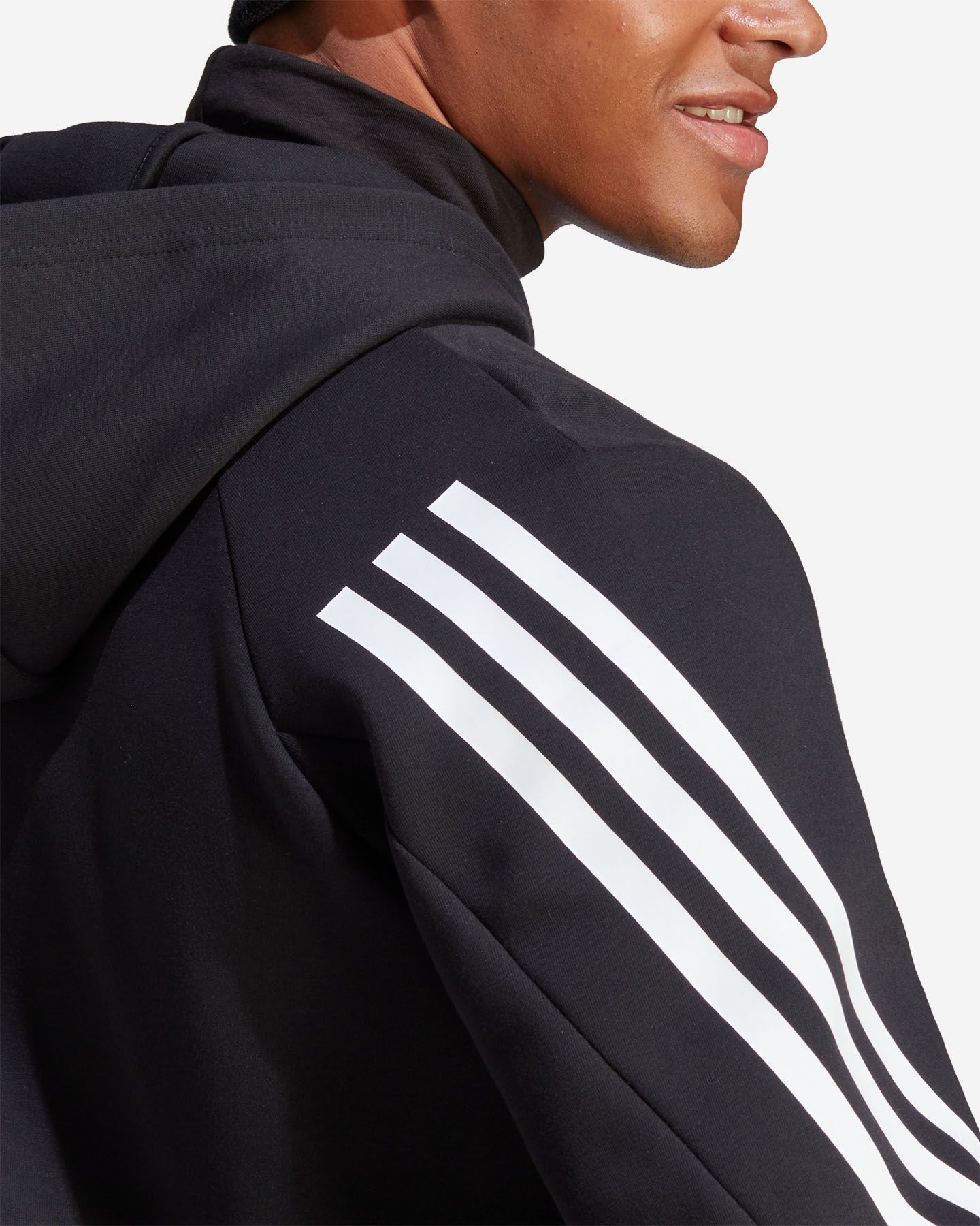 Felpa ADIDAS 3STRIPES M - Nero - 4 | Cisalfa Sport