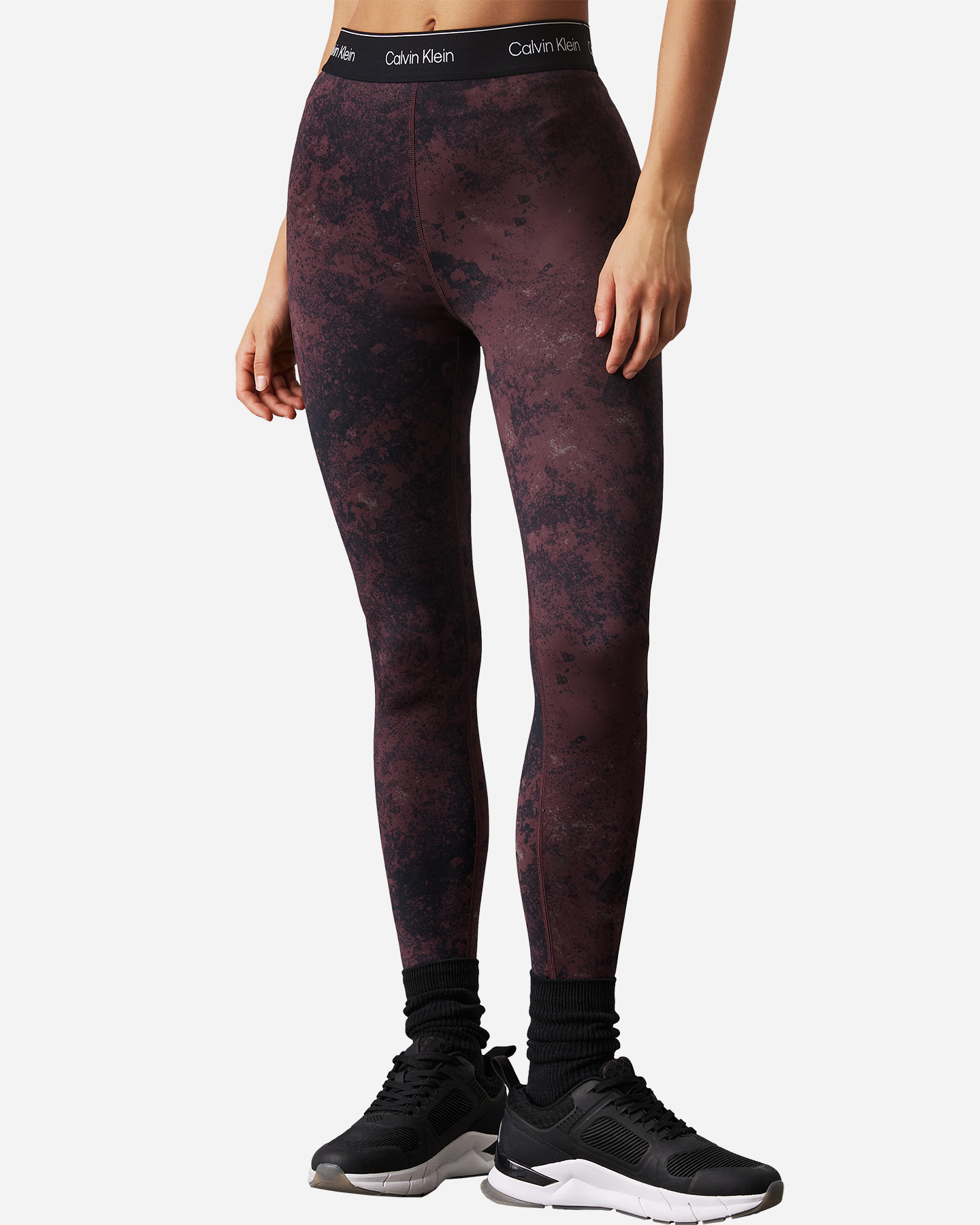 Leggings CALVIN KLEIN SPORT ELASTIC LOGO W - Rosso - 0 | Cisalfa Sport