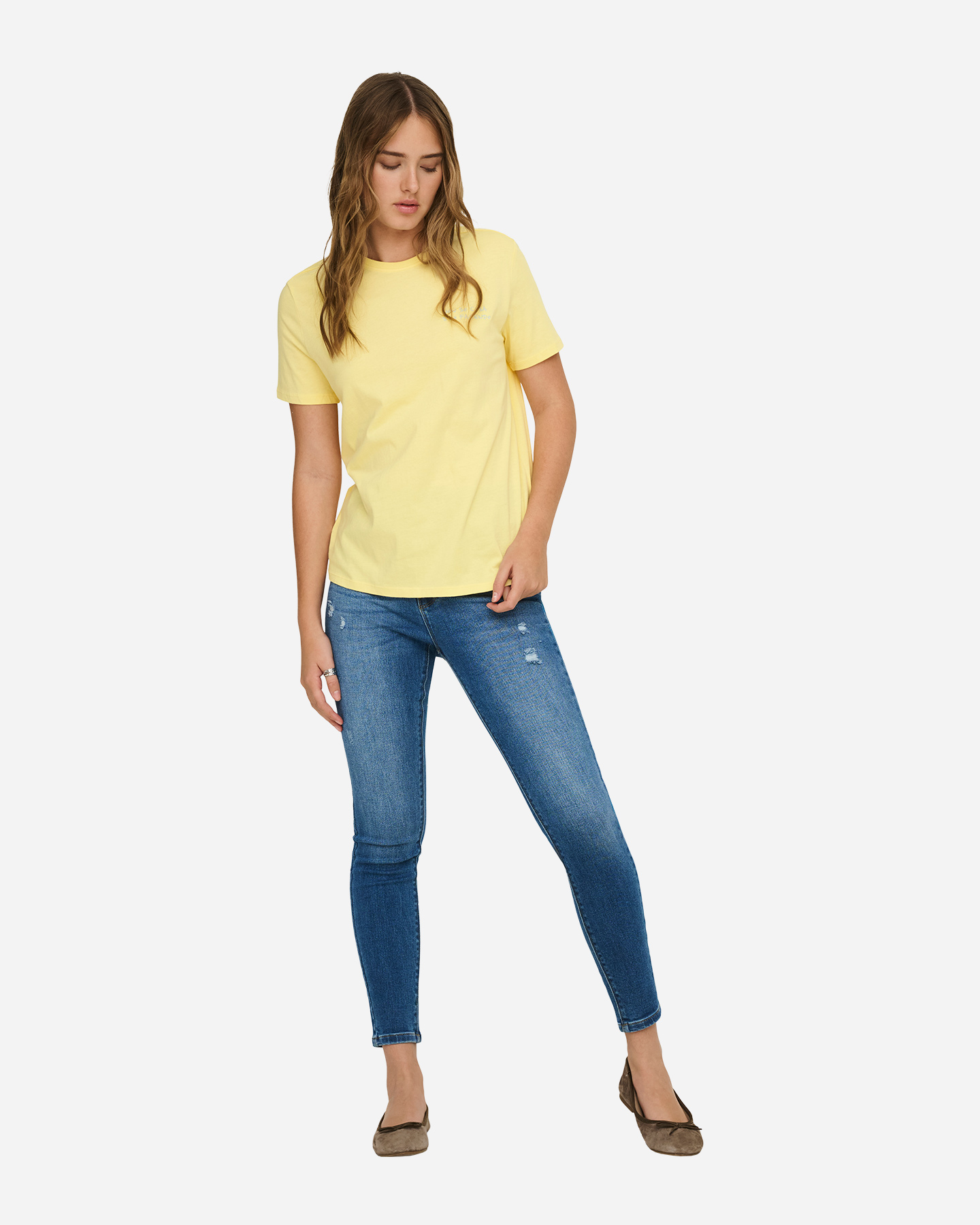 T-shirt ONLY MIRA W - Giallo - 2 | Cisalfa Sport