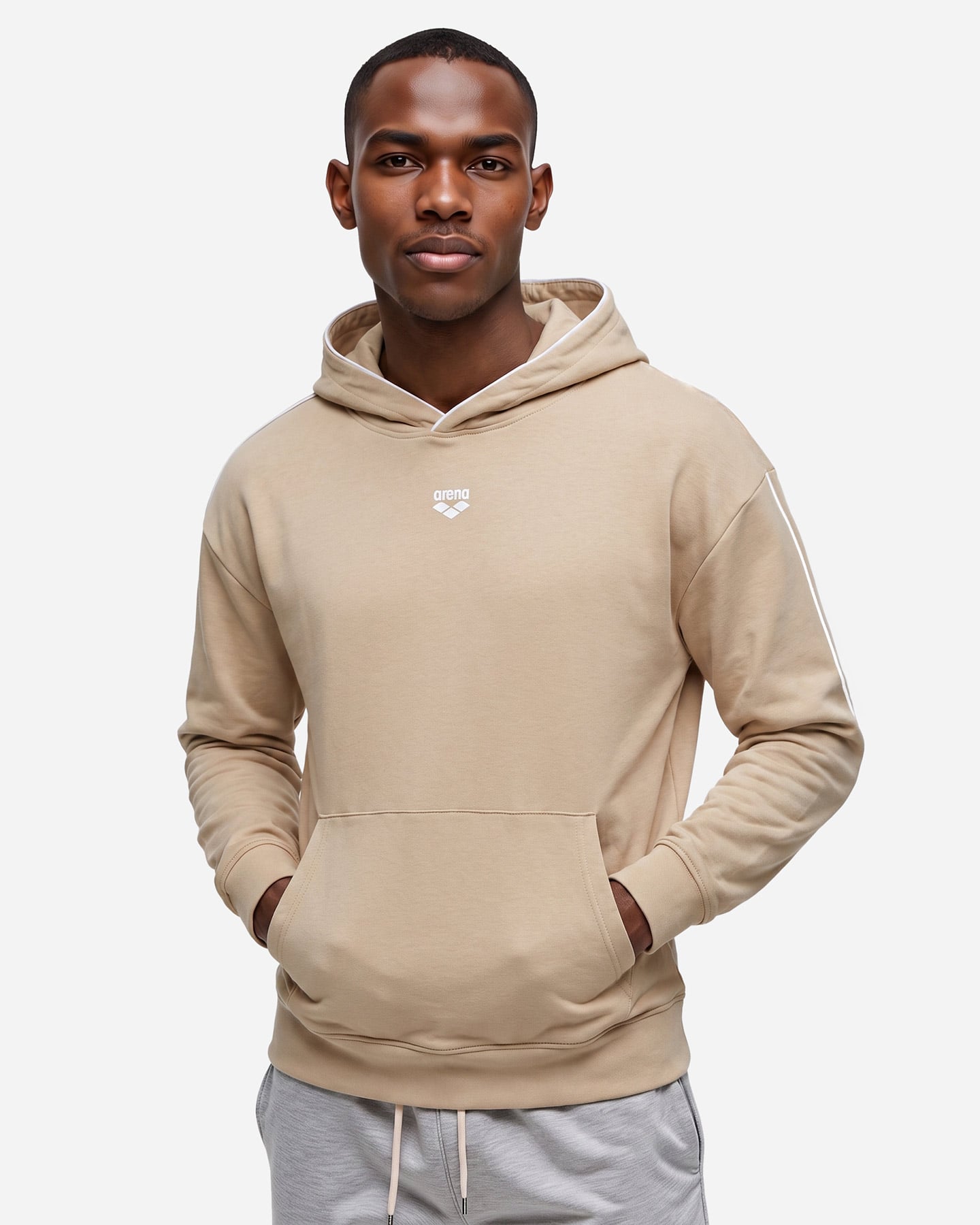 Felpa ARENA ATHLETIC PROGRESS M - Beige - 2 | Cisalfa Sport