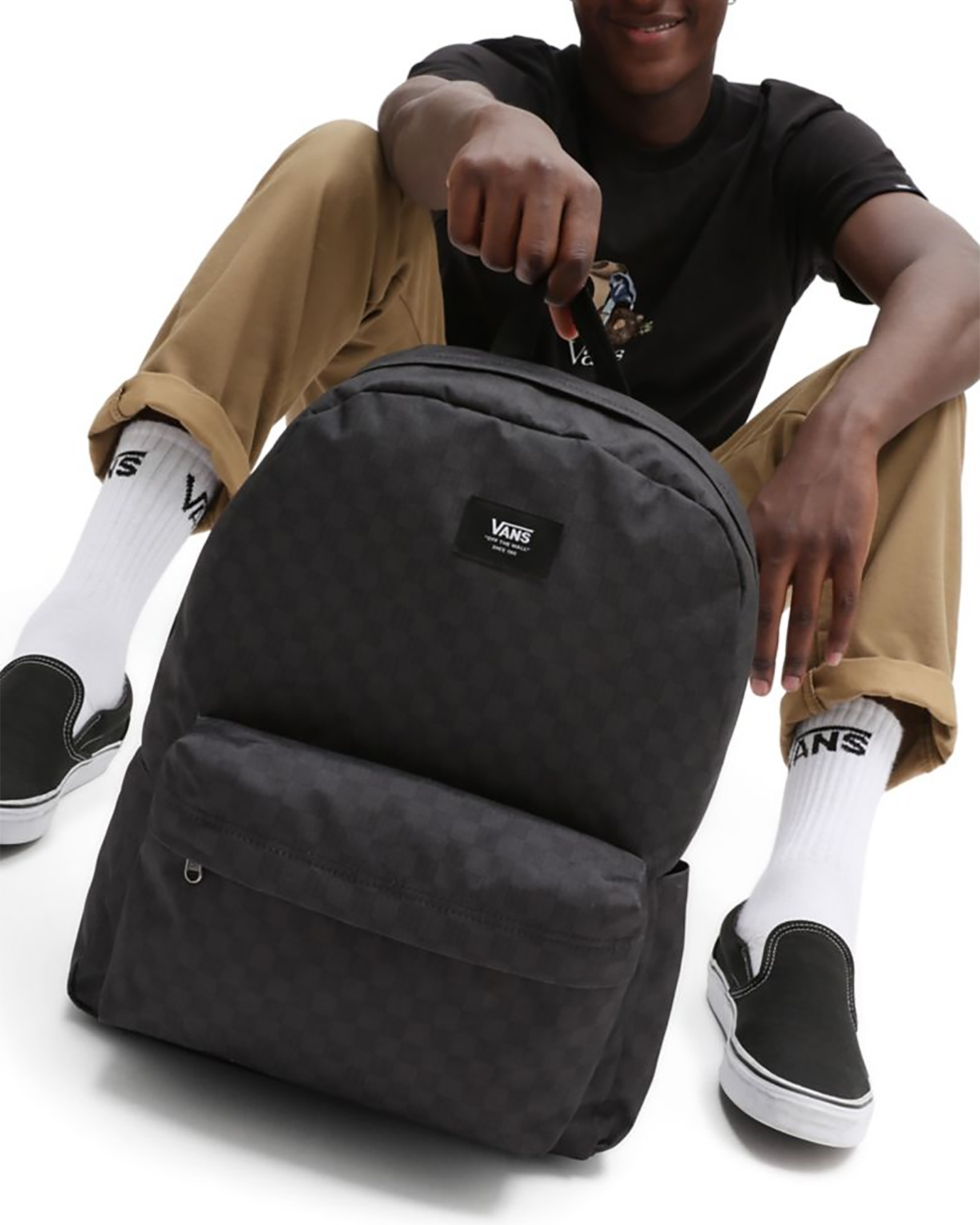 Zaino VANS OLD SKOOL CHECK M - Nero - 4 | Cisalfa Sport