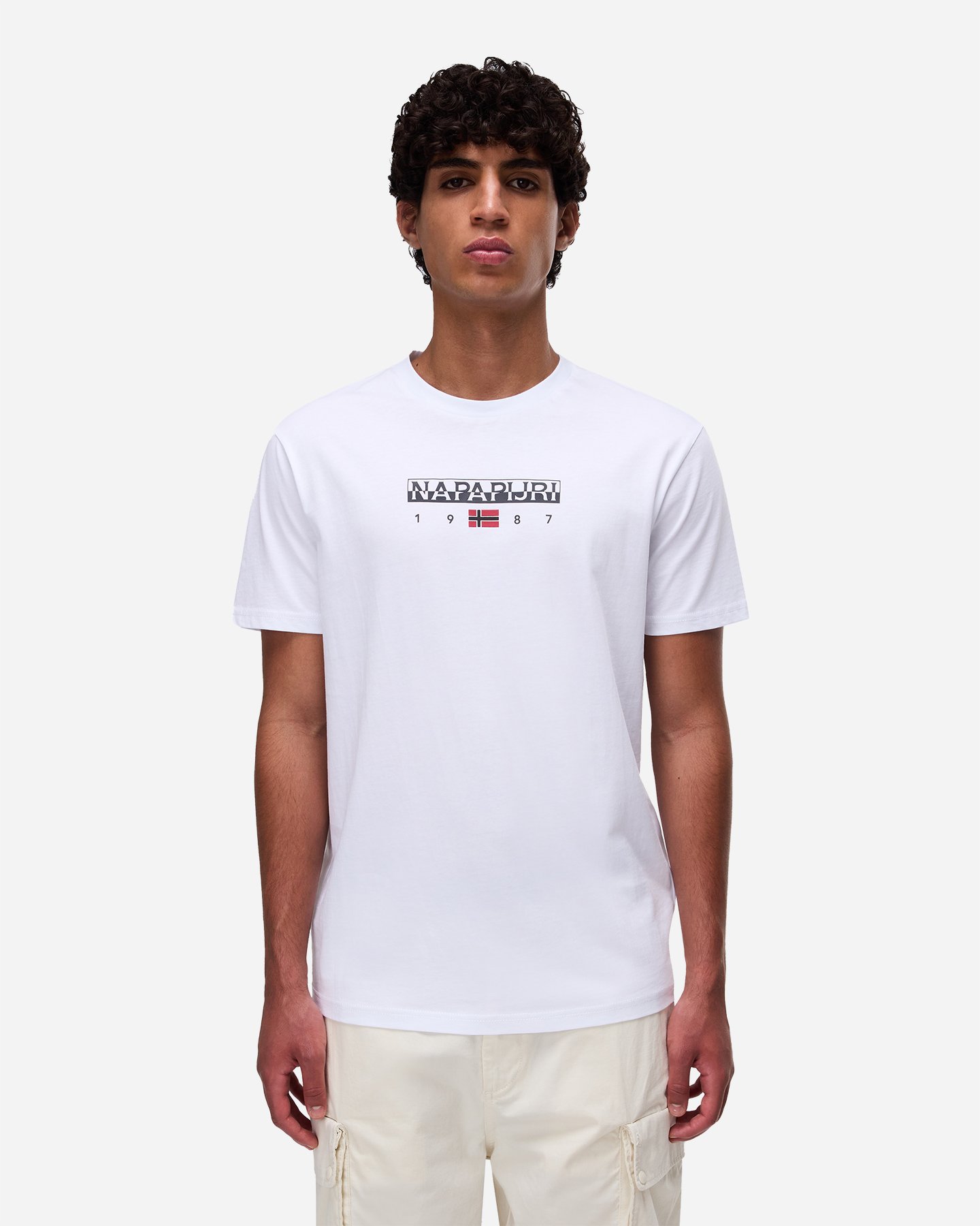 T-shirt NAPAPIJRI BANDIERA M - Bianco - 2 | Cisalfa Sport