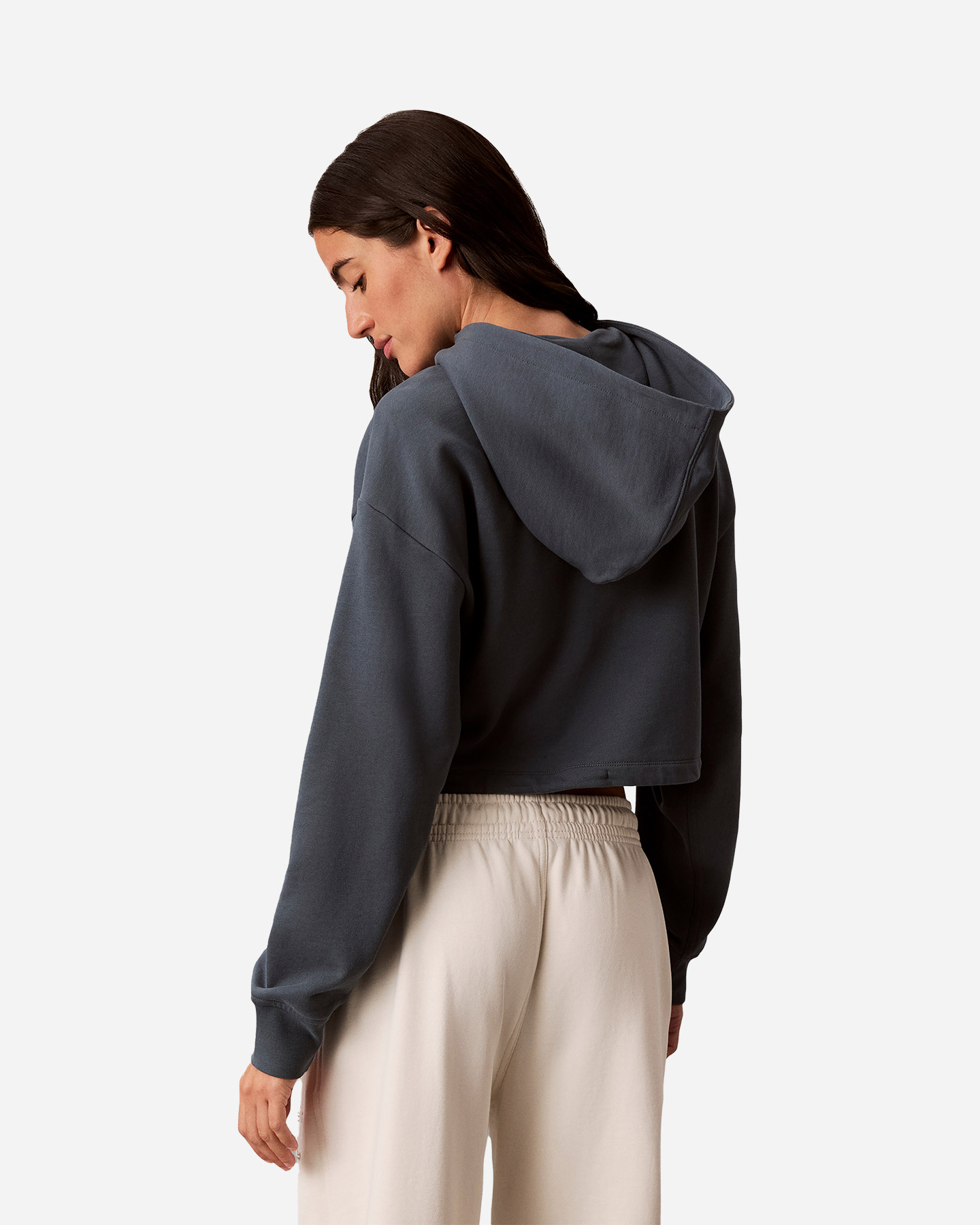 Felpa CALVIN KLEIN JEANS MONOLOGO W - Antracite - 3 | Cisalfa Sport