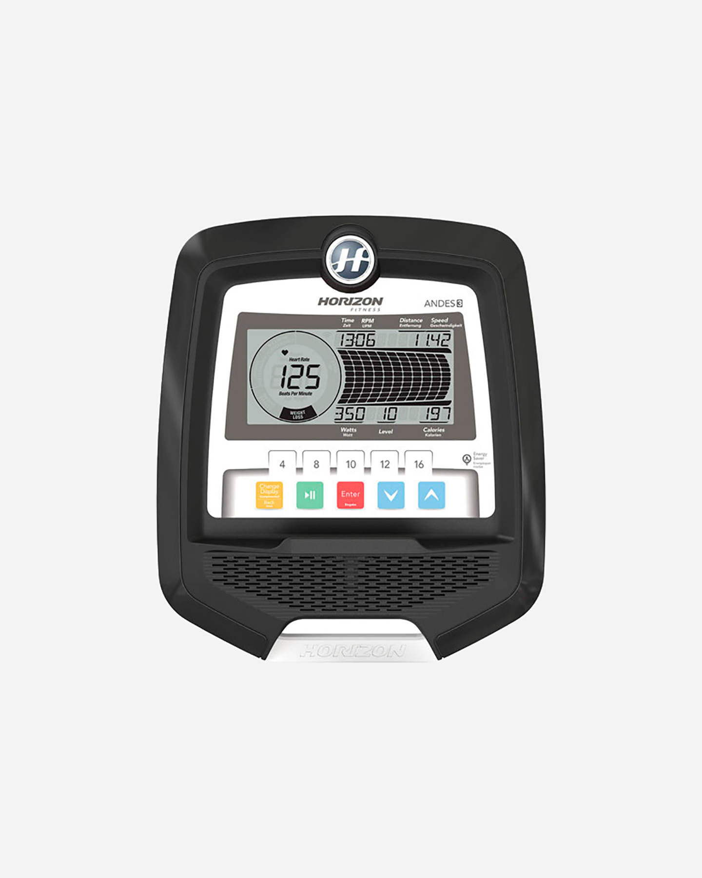 Ellittica HORIZON FITNESS ANDES  - Bianco - 2 | Cisalfa Sport