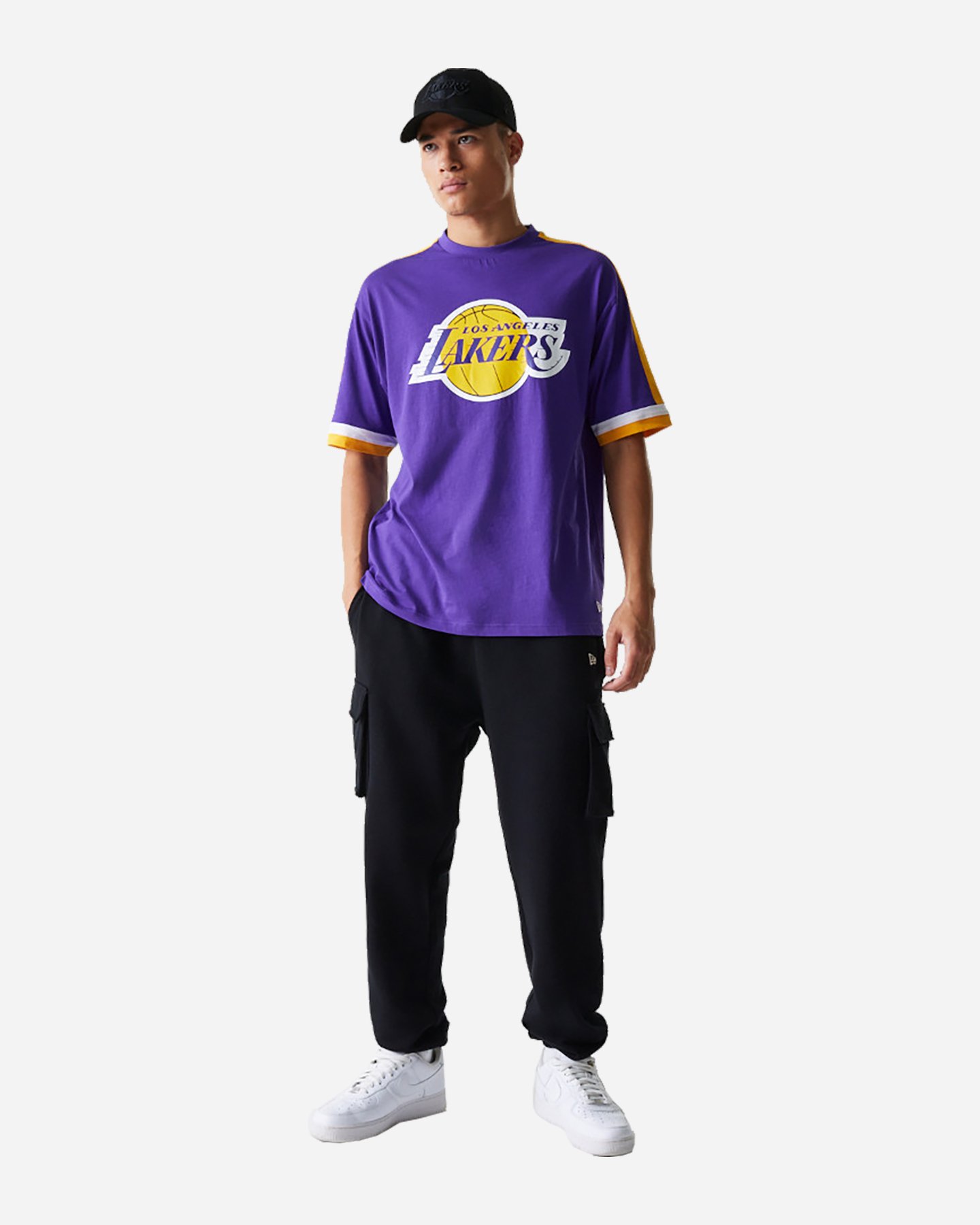 Abbigliamento basket NEW ERA PANEL OS LAKERS M - Viola - 2 | Cisalfa Sport