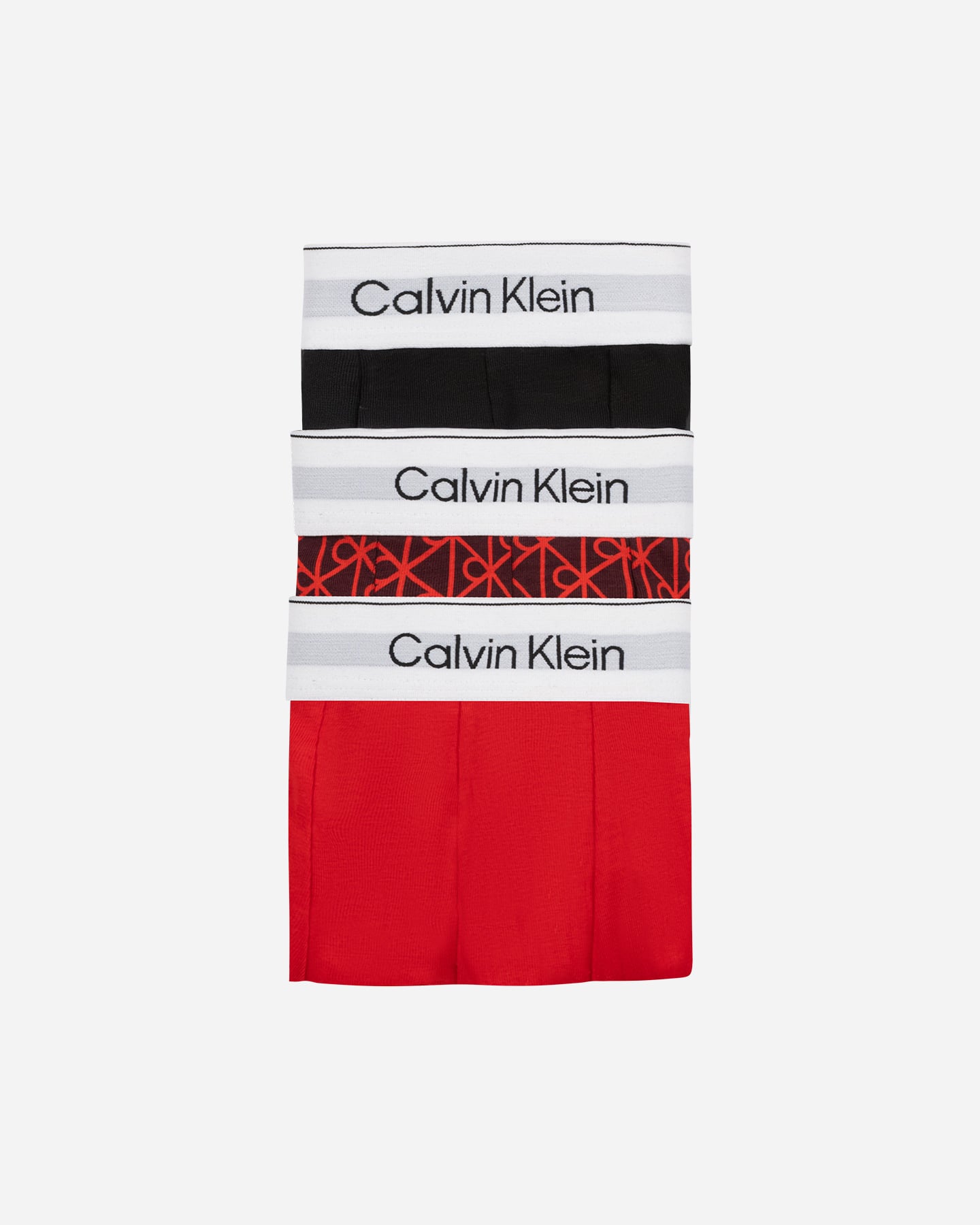 Boxer intimo CALVIN KLEIN UNDERWEAR 3PACK BOXER TRUNK LOW RISE M - Rosso - 0 | Cisalfa Sport