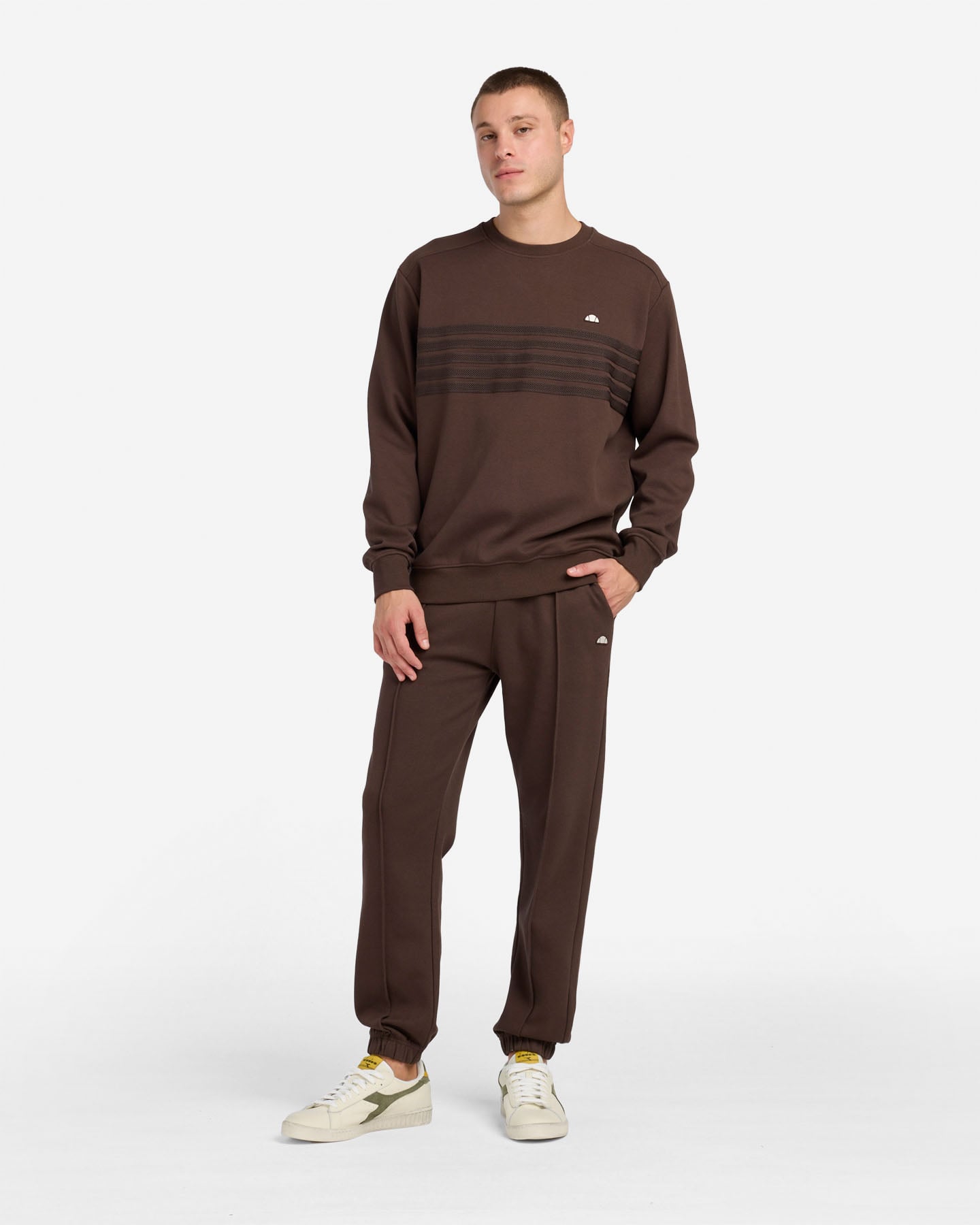 Felpa ELLESSE GIOCO M - Marrone - 4 | Cisalfa Sport