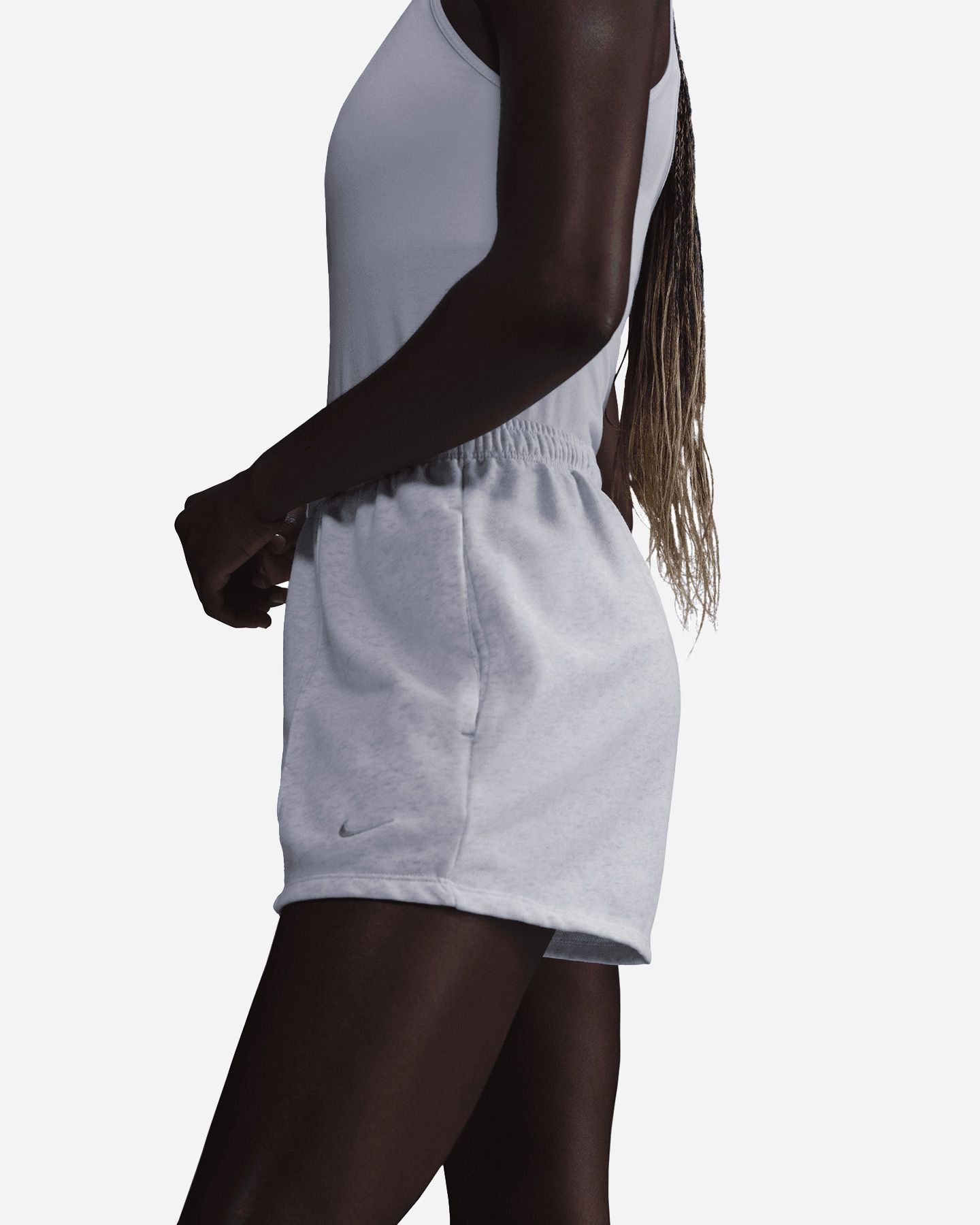 Pantaloncini NIKE CHILL SMALL LOGO W - Grigio - 2 | Cisalfa Sport