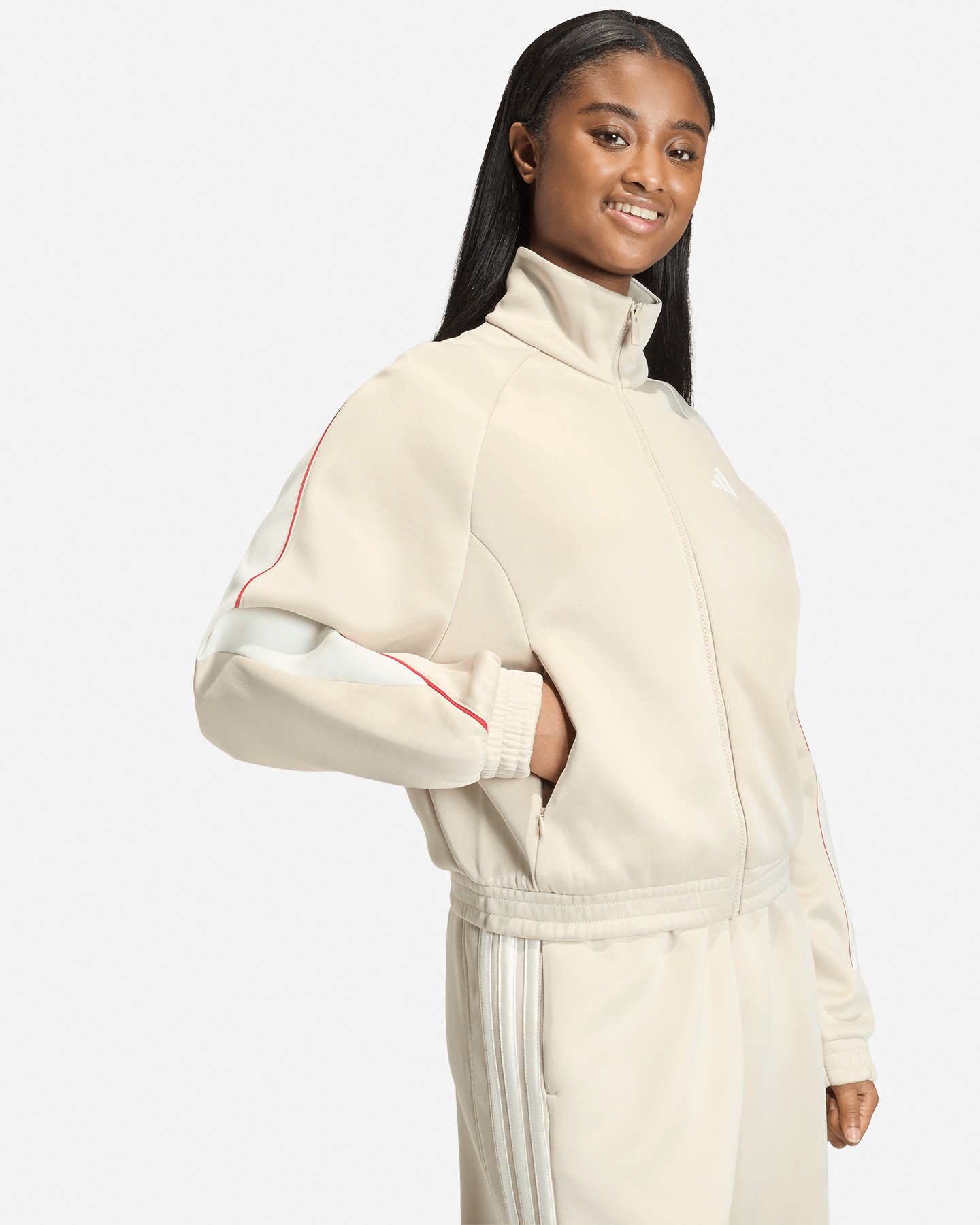 Felpa ADIDAS STADIUM W - Beige - 5 | Cisalfa Sport