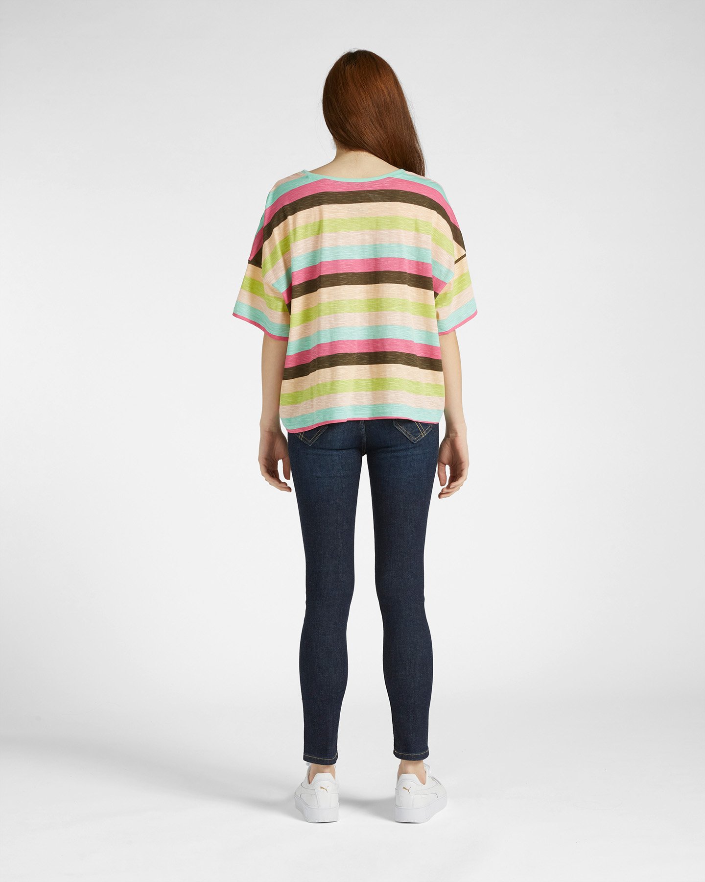 T-shirt MISTRAL MULTICOLOR STRIPES W - Color mix - 2 | Cisalfa Sport