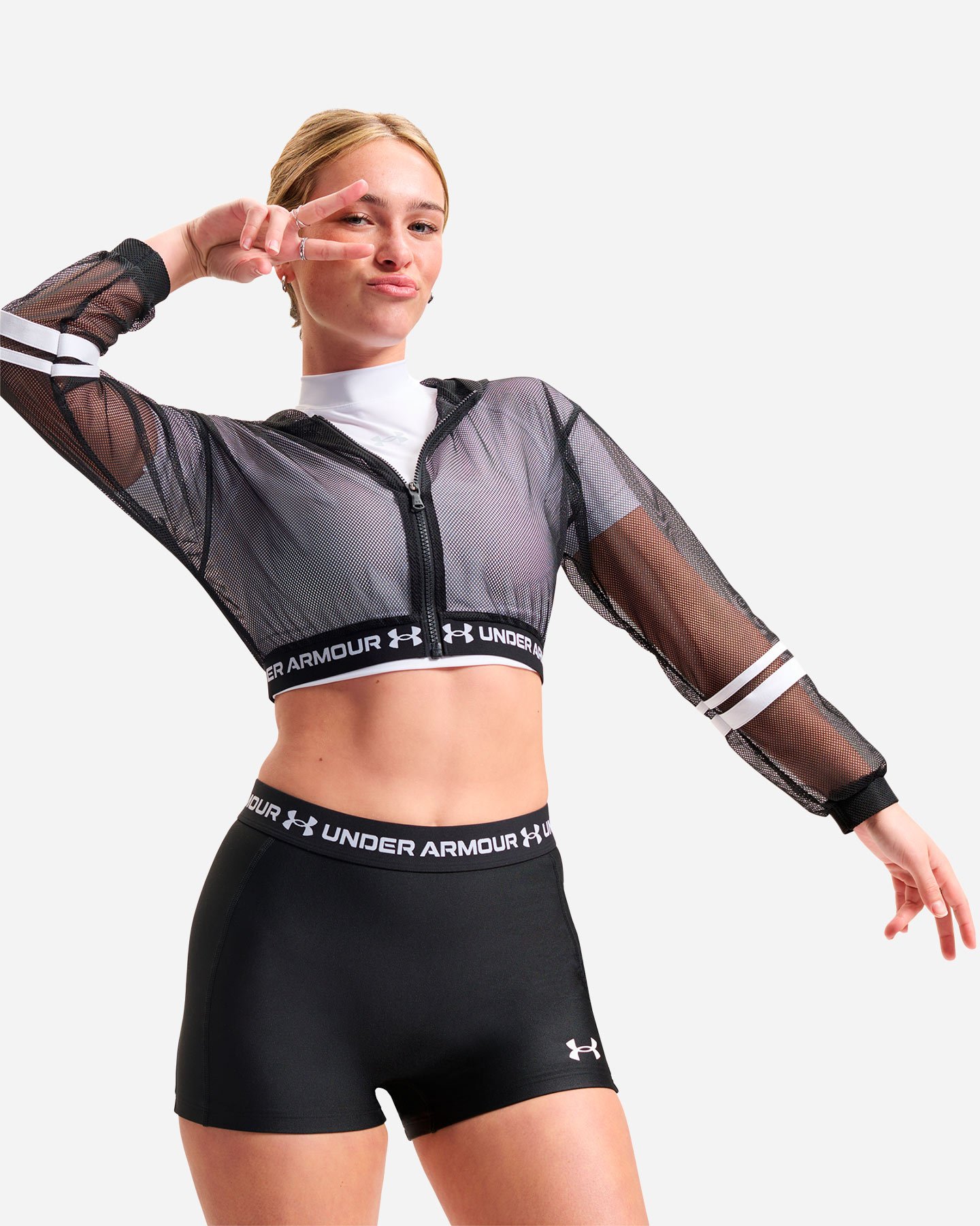 Short training UNDER ARMOUR HEATGERA W - Nero - 2 | Cisalfa Sport