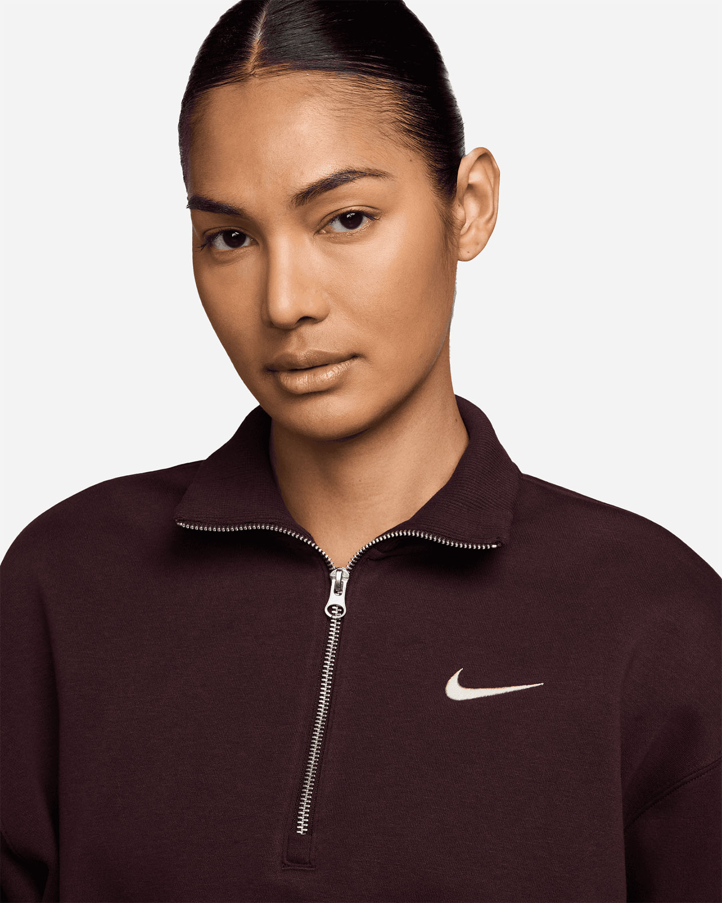 Felpa NIKE SMALL LOGO PHOENIX W - Rosso - 2 | Cisalfa Sport