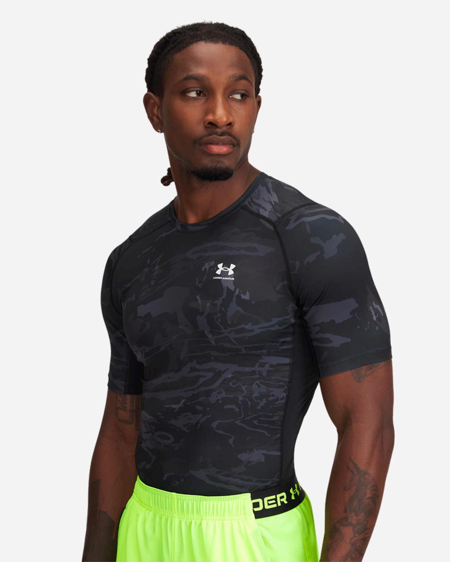 T-shirt training UNDER ARMOUR HEAT GEAR COMP PRINTED M - Nero - 0 | Cisalfa Sport