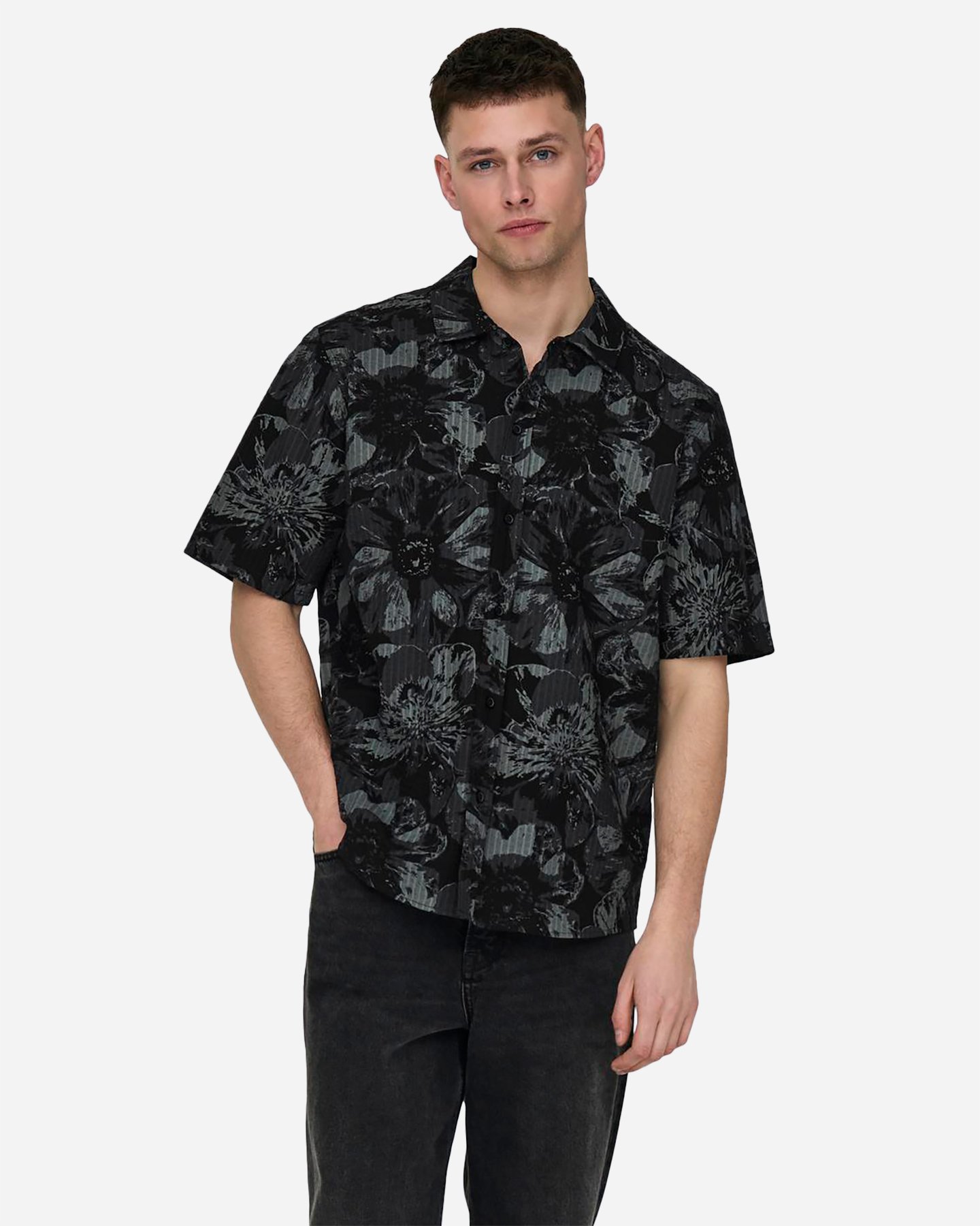 Camicia ONLY & SONS NICOLAI SEERSUCKER M - Rosa - 2 | Cisalfa Sport