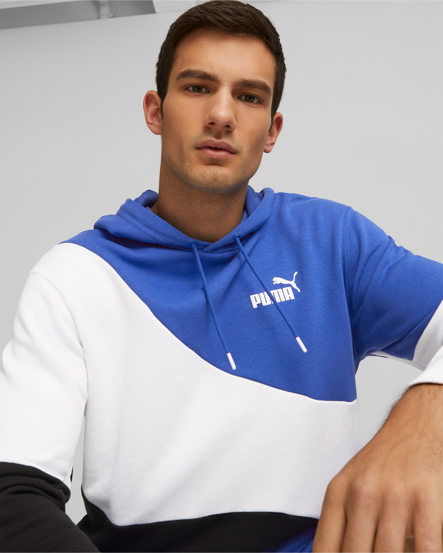 Felpa PUMA POWER 3COLORS M - Blu - 4 | Cisalfa Sport