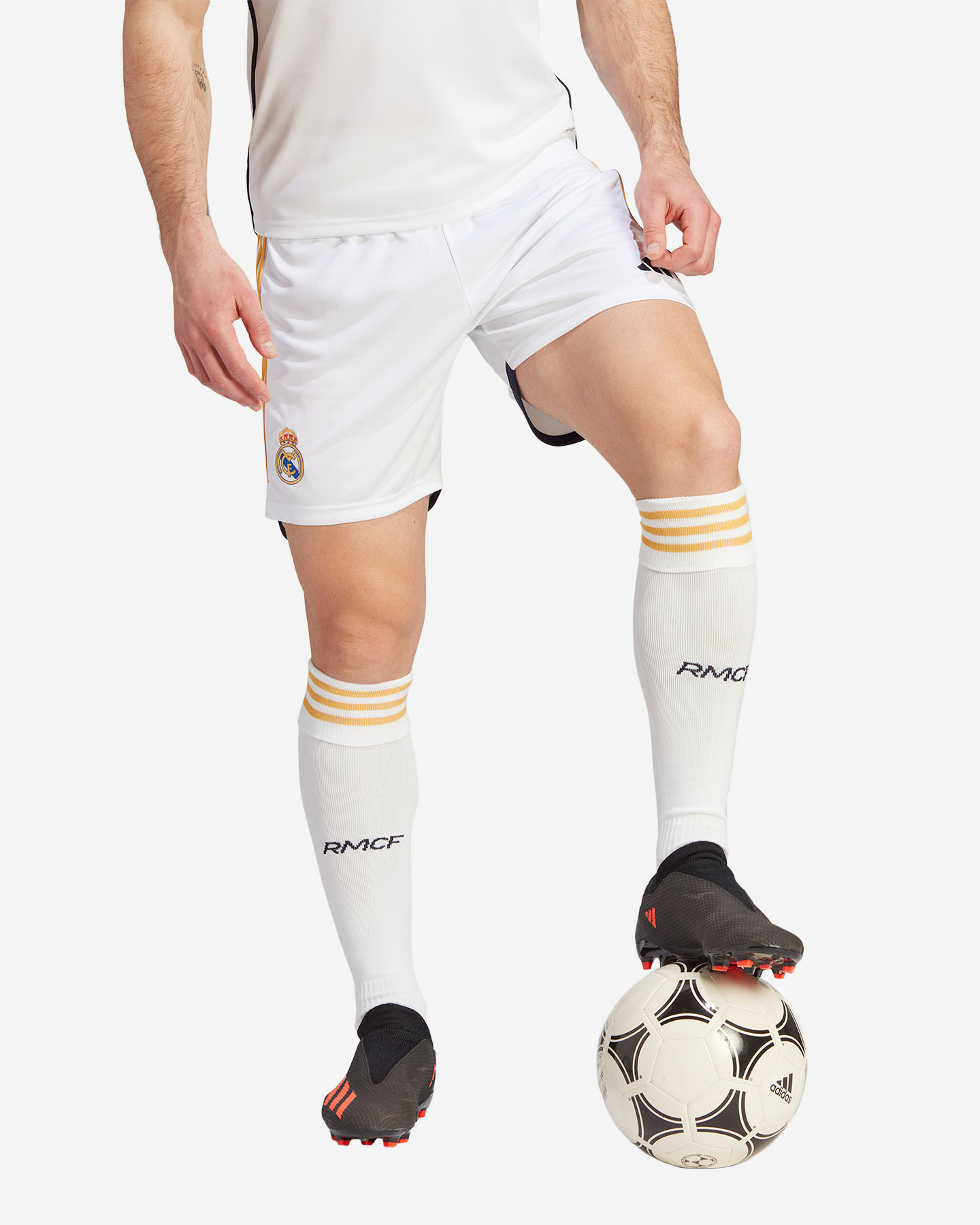 Pantaloncini calcio ufficiali ADIDAS REAL MADRID HOME 23-24 M - Bianco - 3 | Cisalfa Sport
