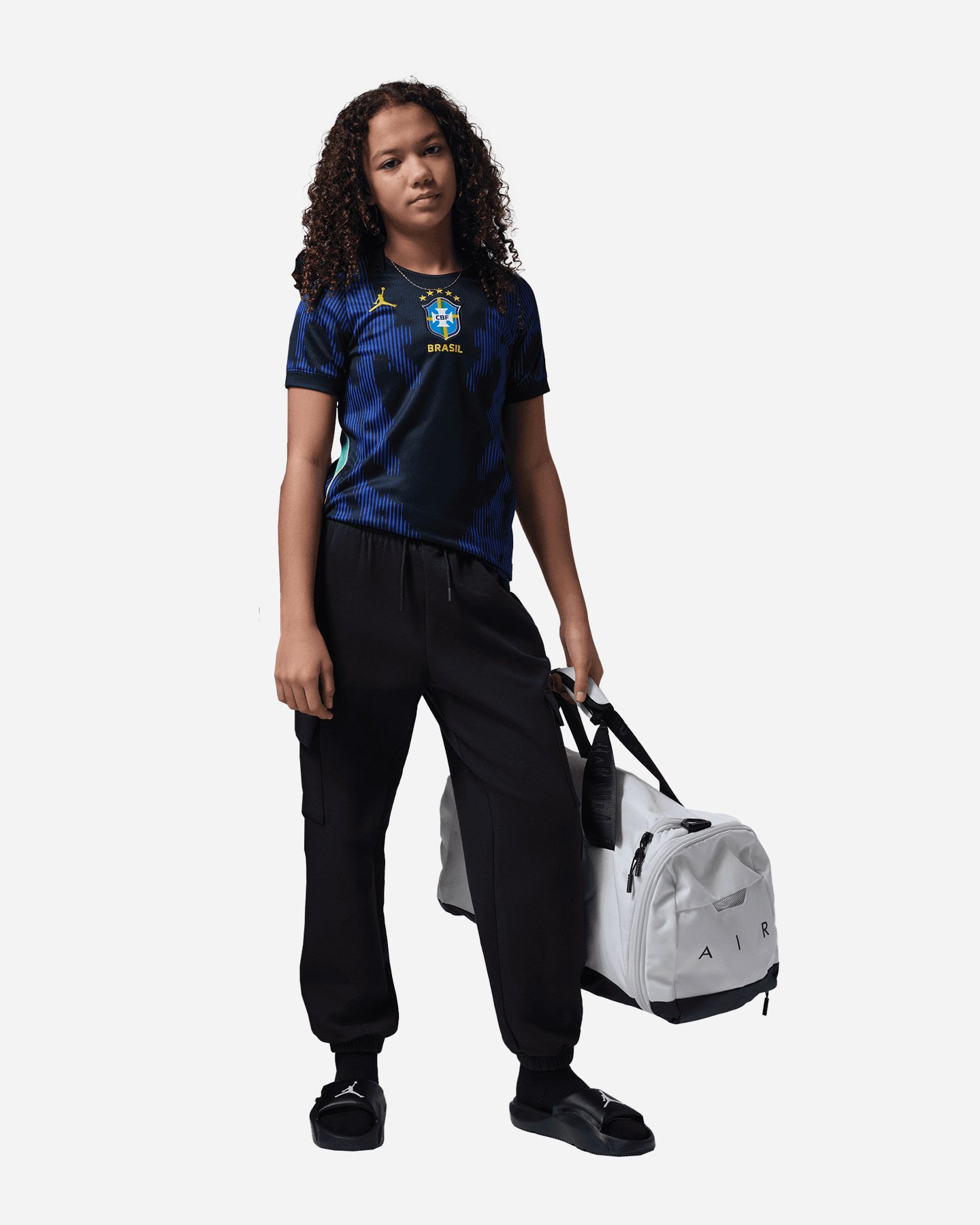 Maglia calcio ufficiale NIKE BRASILE AWAY 26 JR - Blu - 4 | Cisalfa Sport