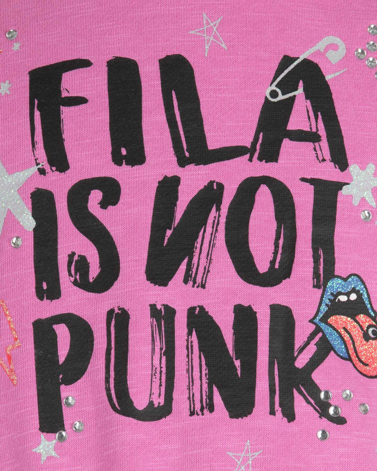 Felpa FILA GRAPHIC PUNK JR - Rosa - 2 | Cisalfa Sport