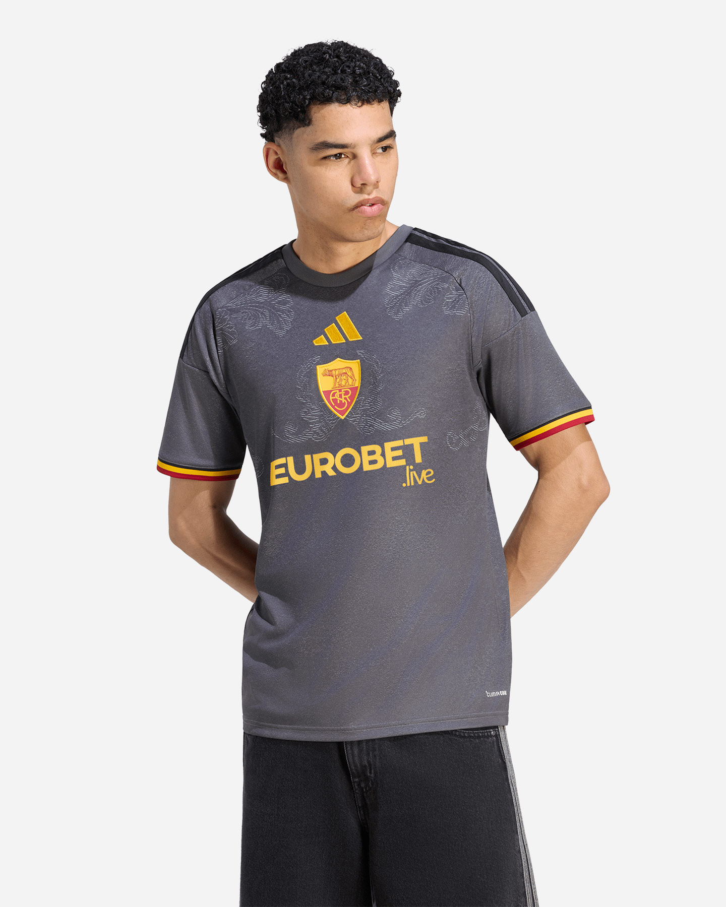 Maglia calcio ufficiale ADIDAS AS ROMA 3RD 26-27 M - 2 | Cisalfa Sport