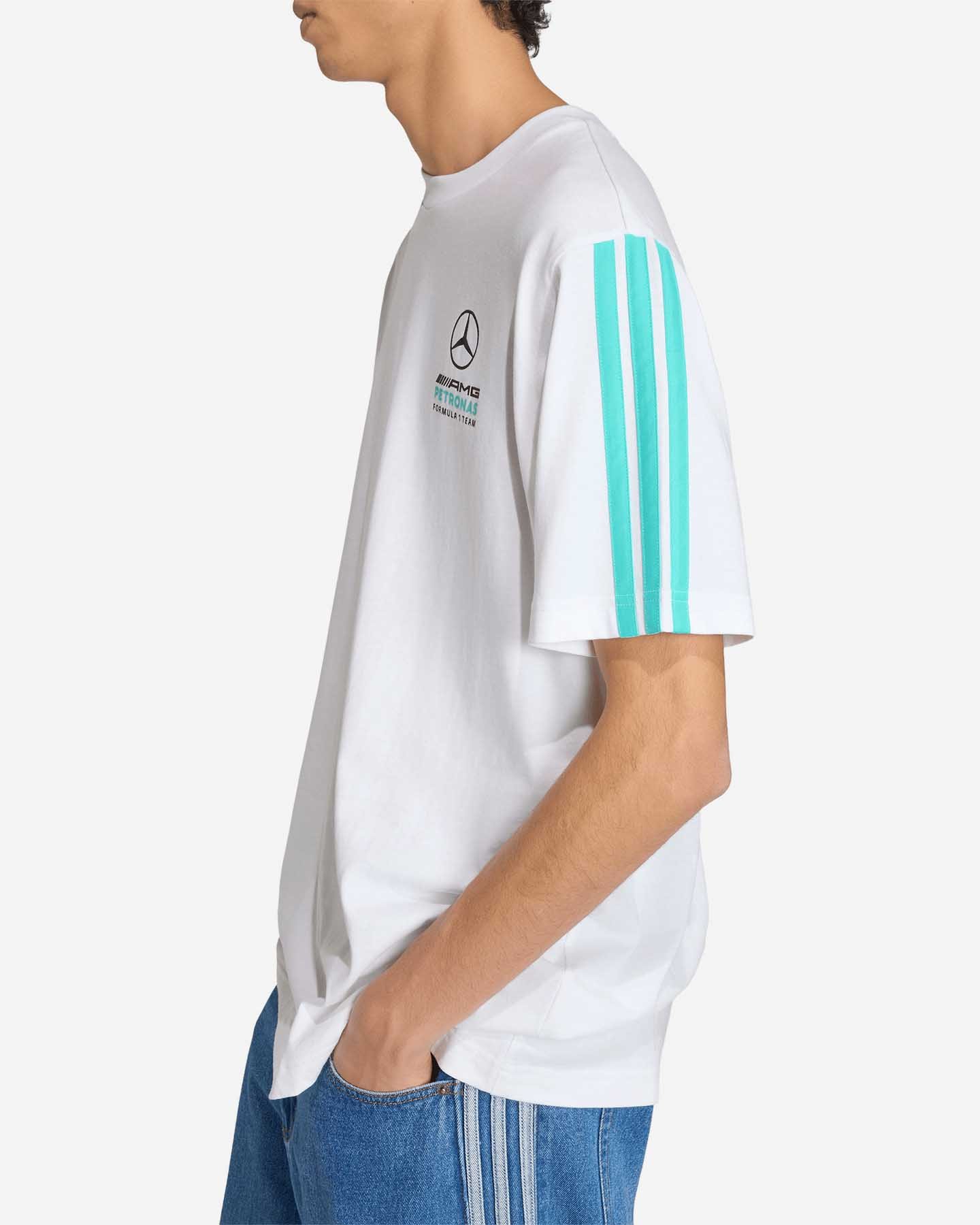 T-shirt ADIDAS TEAM DNA MERCEDES BIG LOGO M - Bianco - 5 | Cisalfa Sport